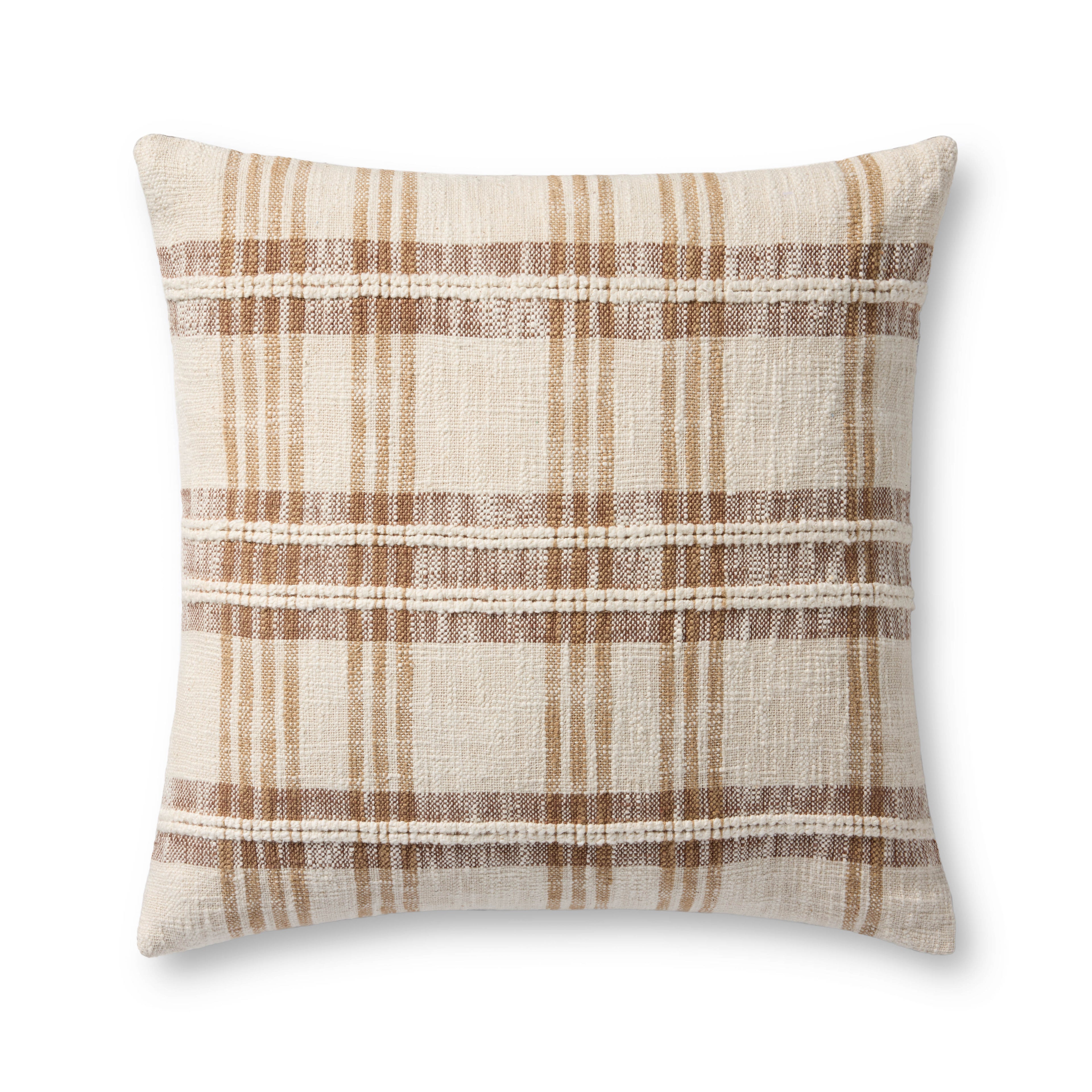 Loloi PLL0155 Tan / Multi 22" x 22" Pillow