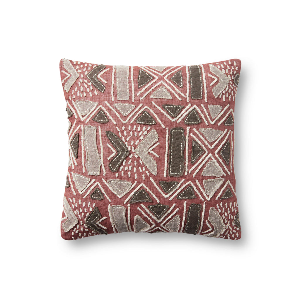 Loloi PLL0022 Rust / Multi 18 " x 18" Pillow