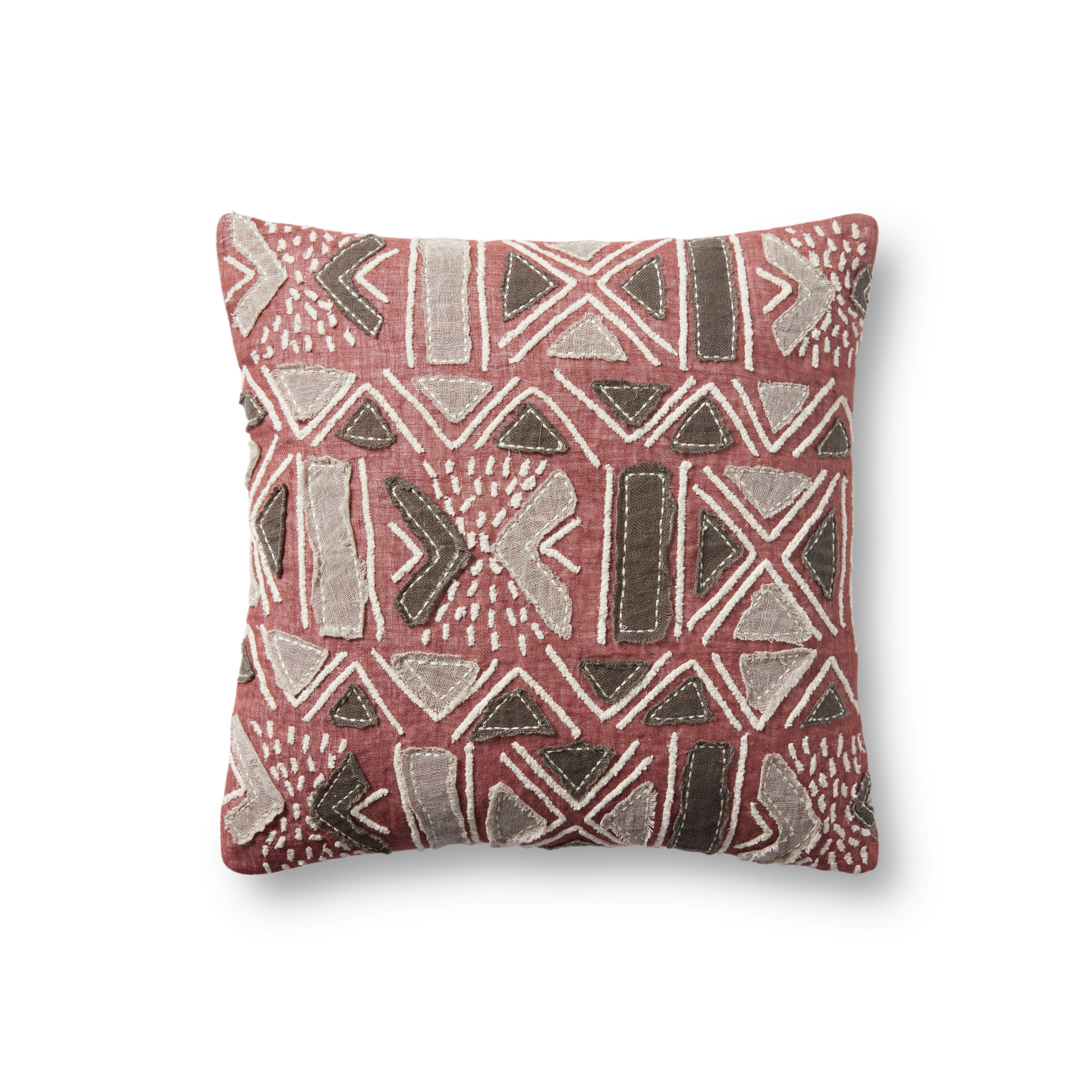 Loloi PLL0022 Rust / Multi 18 " x 18" Pillow