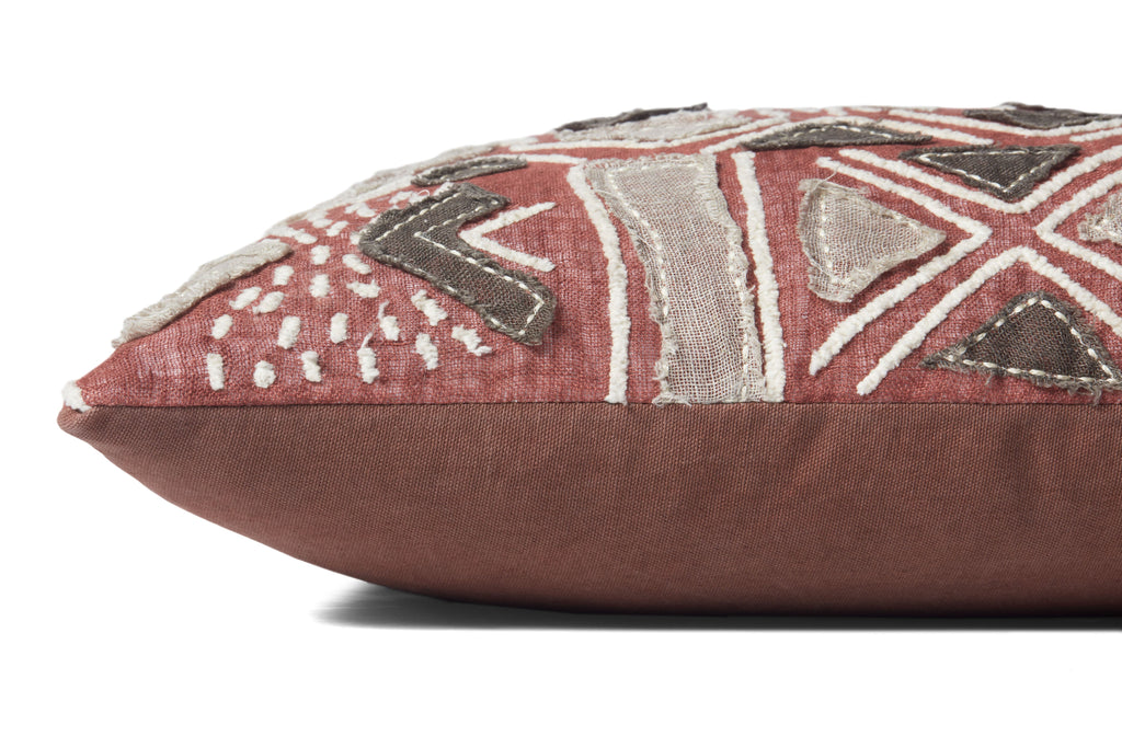Loloi PLL0022 Rust / Multi 18 " x 18" Pillow