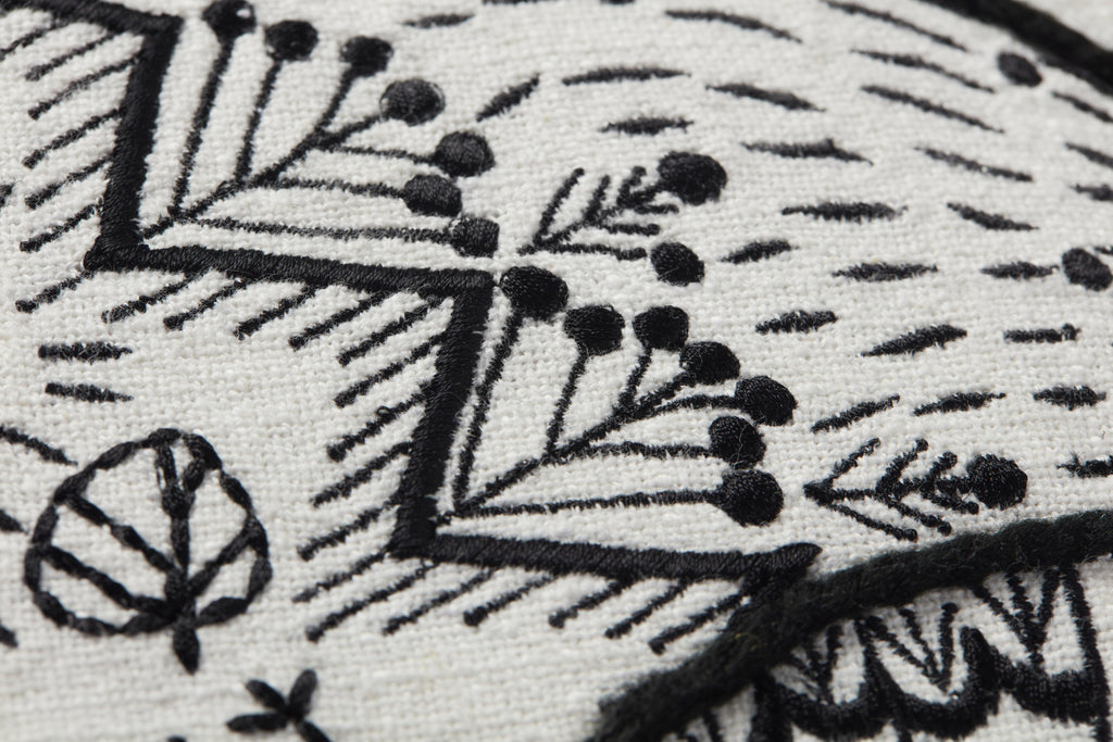 Loloi PLL0030 Black / Natural 18 " x 18" Pillow