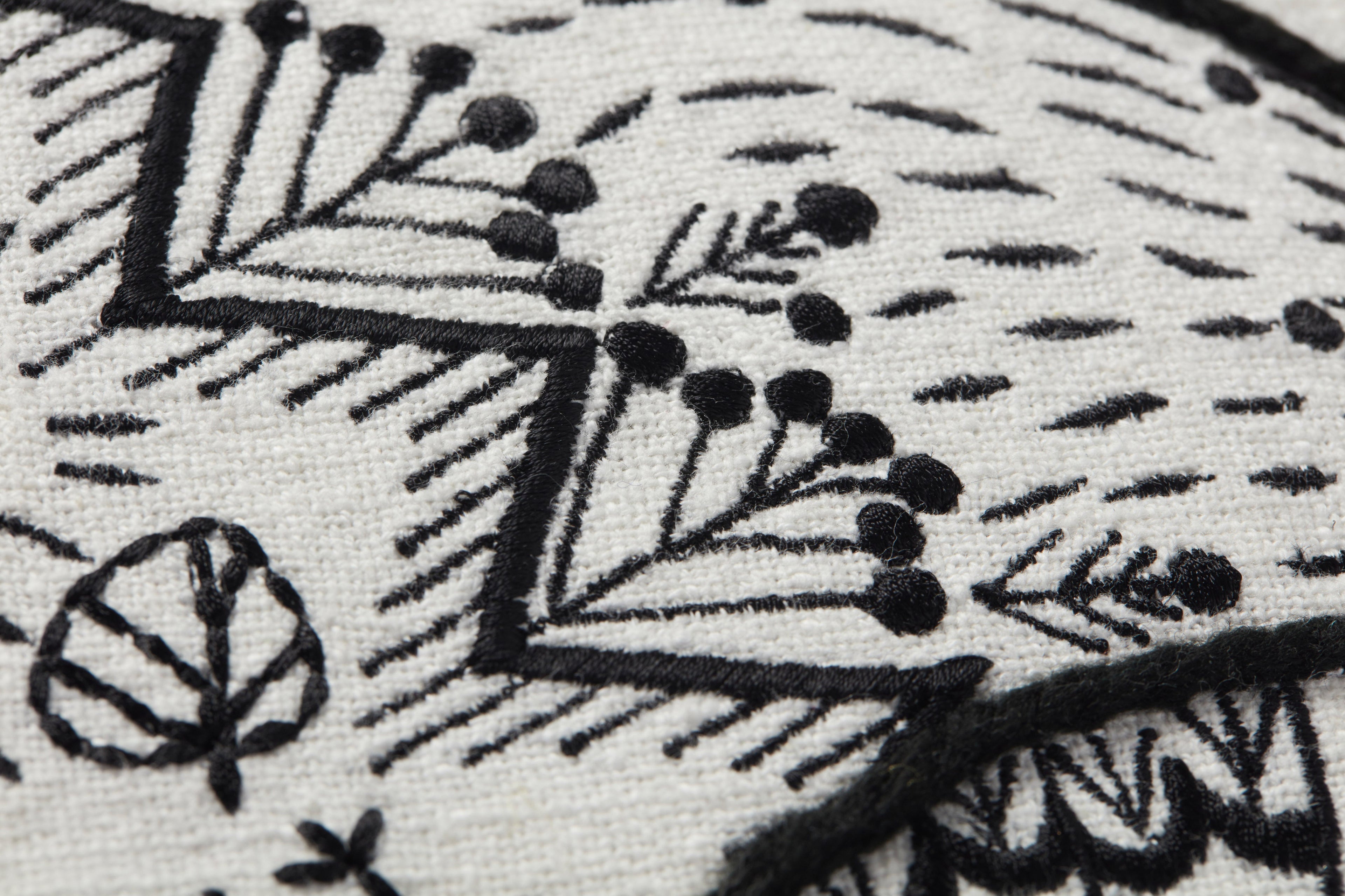 Loloi PLL0030 Black / Natural 18 " x 18" Pillow