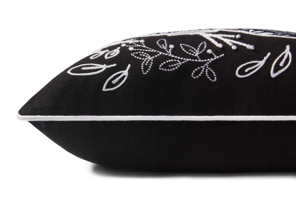 Loloi PLL0032 Black 13" x 21" Pillow