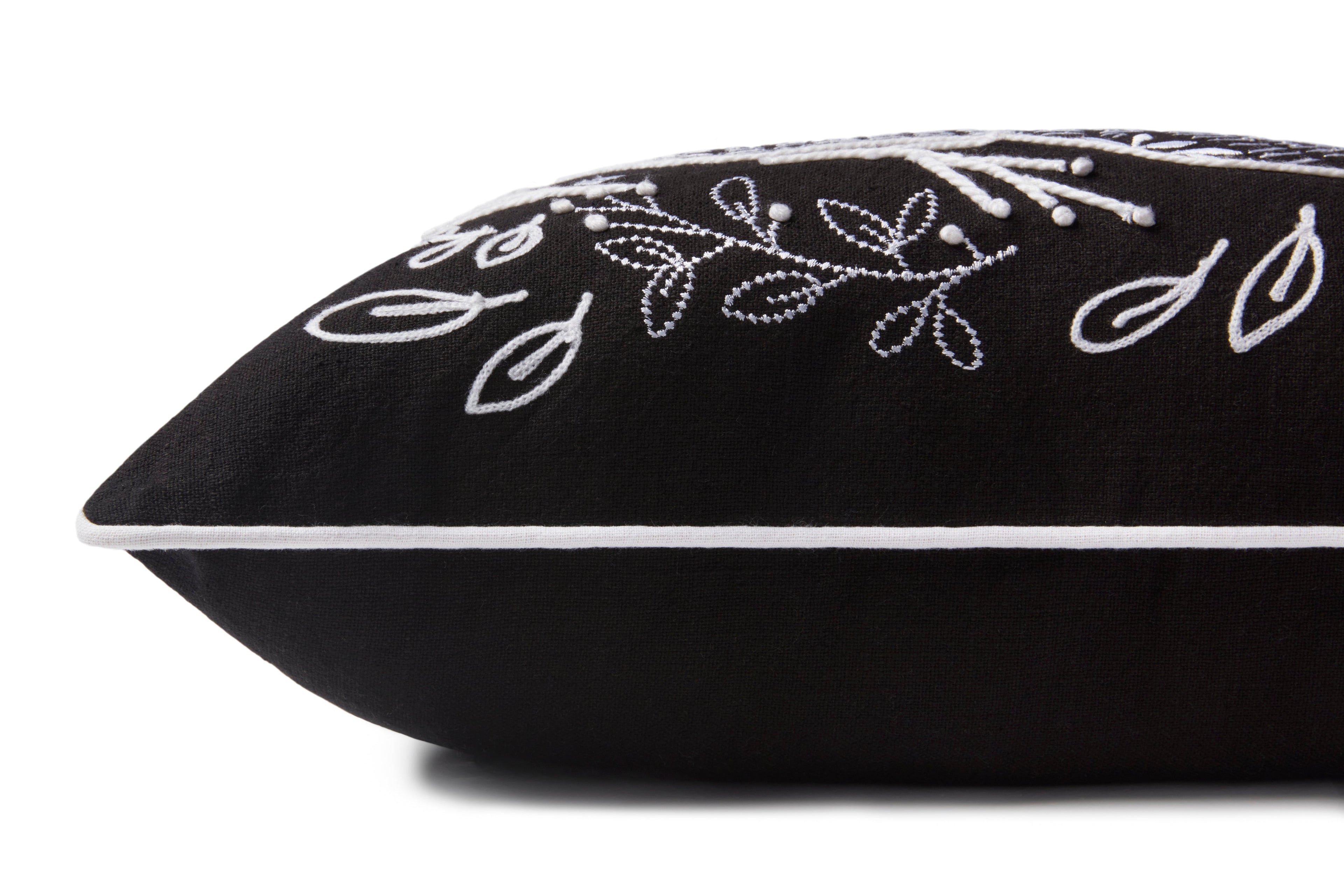 Loloi PLL0032 Black 13" x 21" Pillow