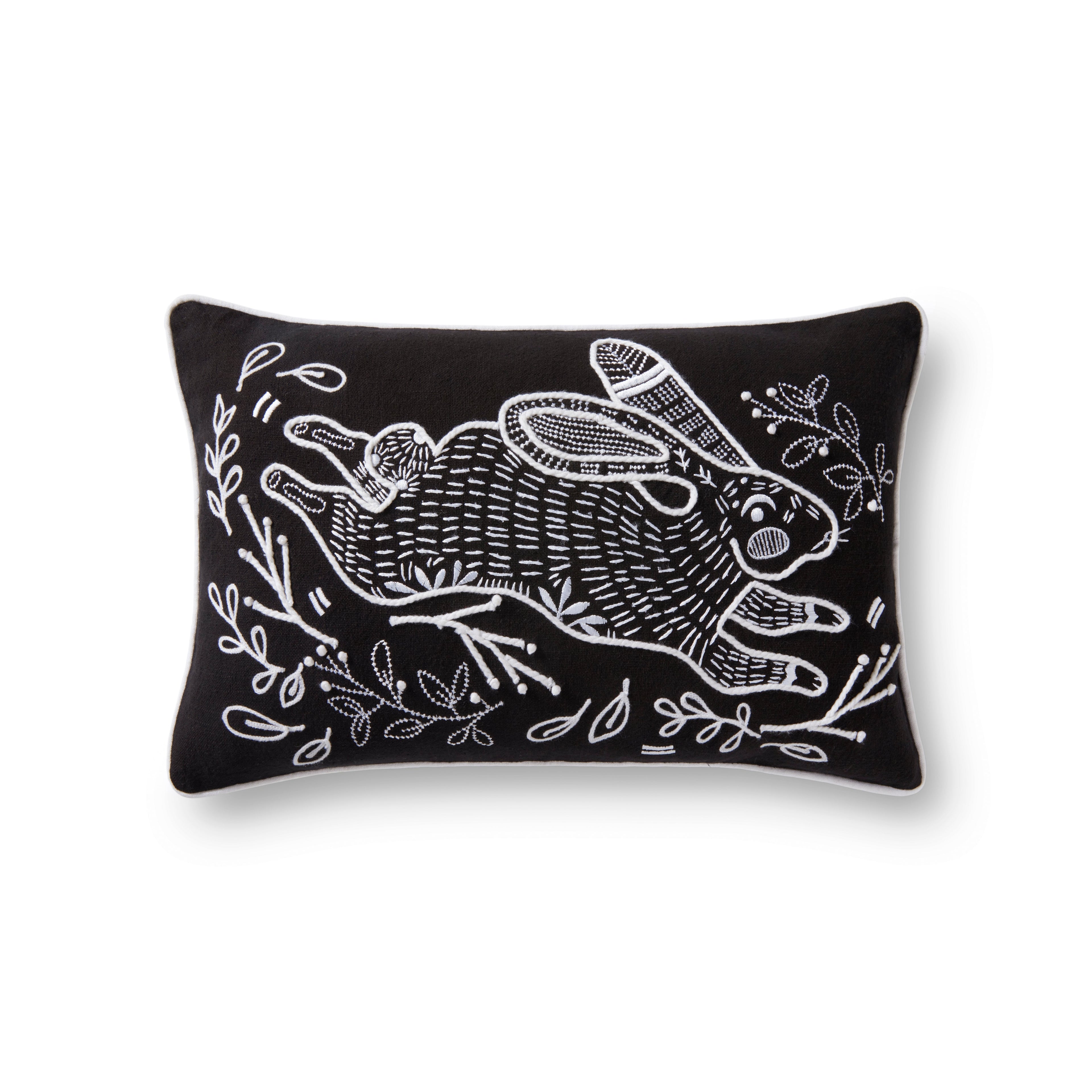 Loloi PLL0032 Black 13" x 21" Pillow