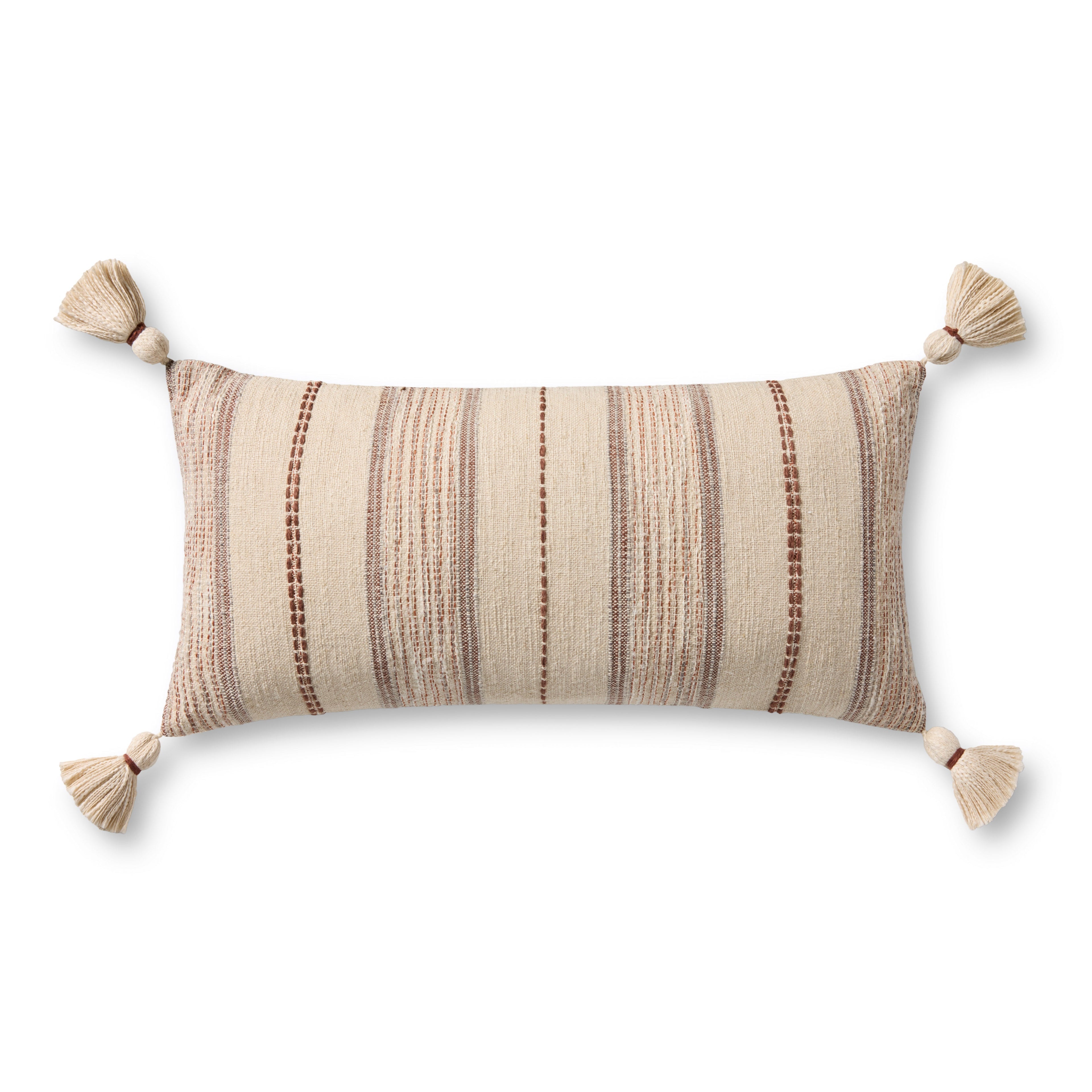 Loloi PLL0157 Ivory / Multi 12" x 27" Pillow
