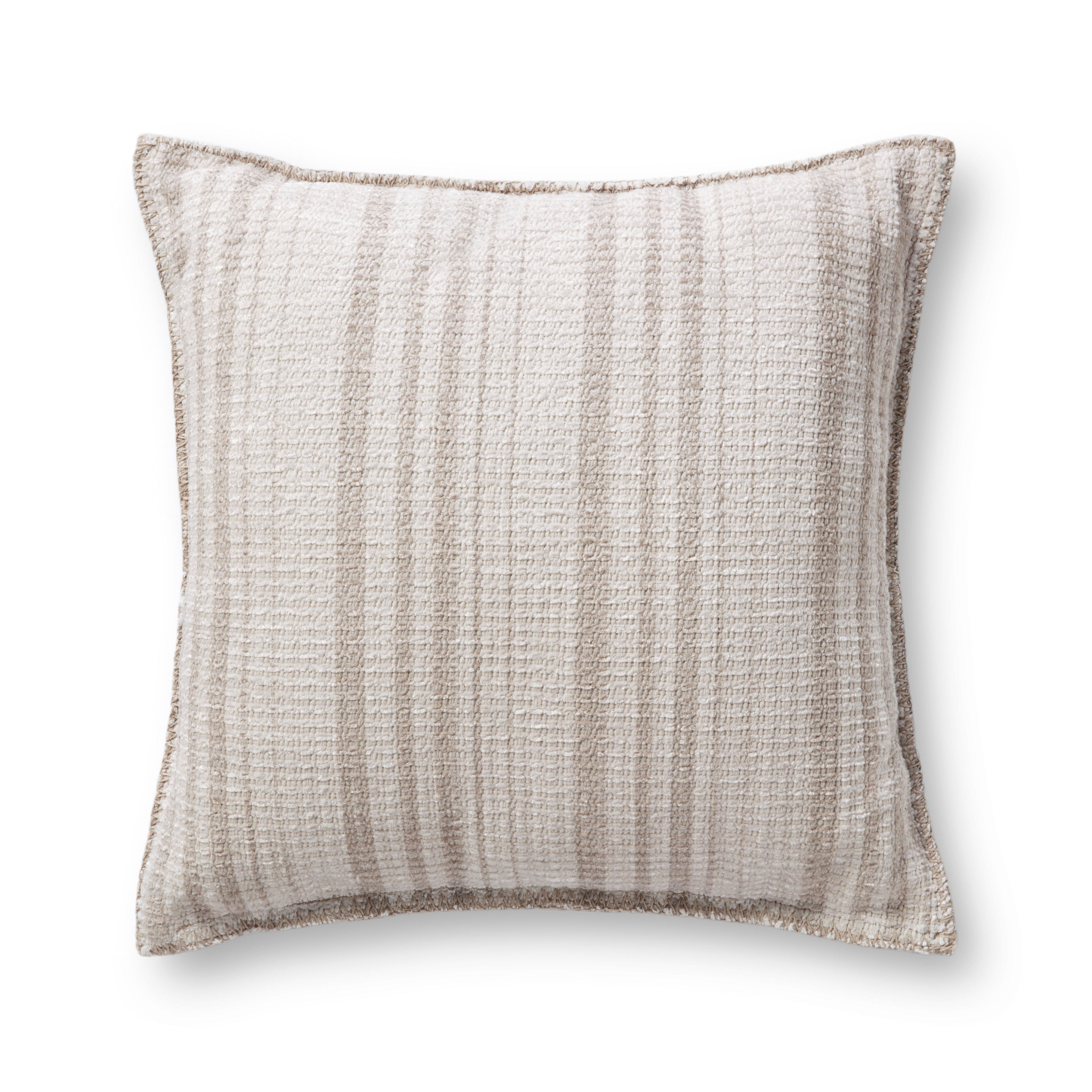 Chris Loves Julia x Loloi PCJ0004 Ivory / Beige Pillow