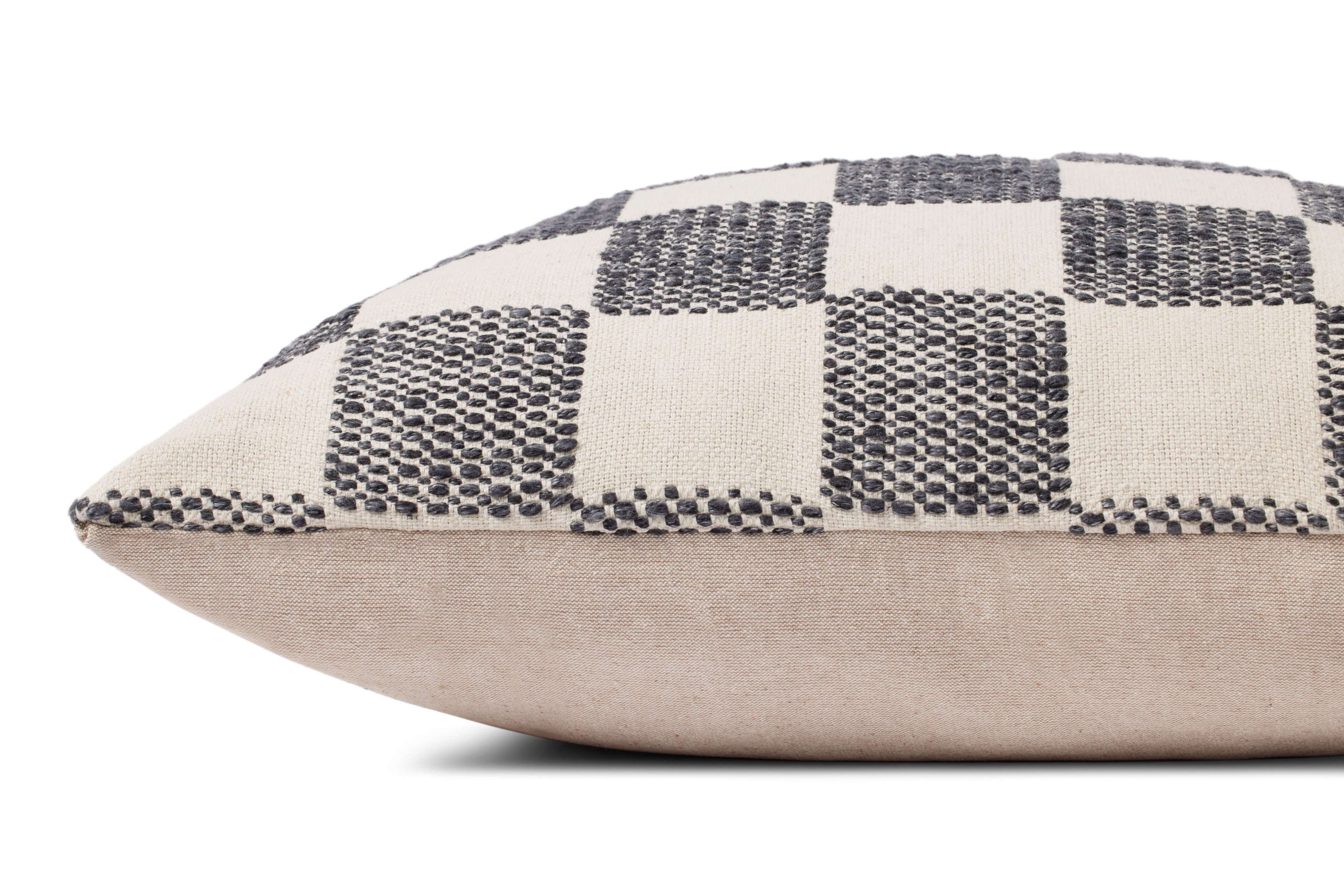 Loloi PLL0123 Beige and Black 22" x 22" Pillow