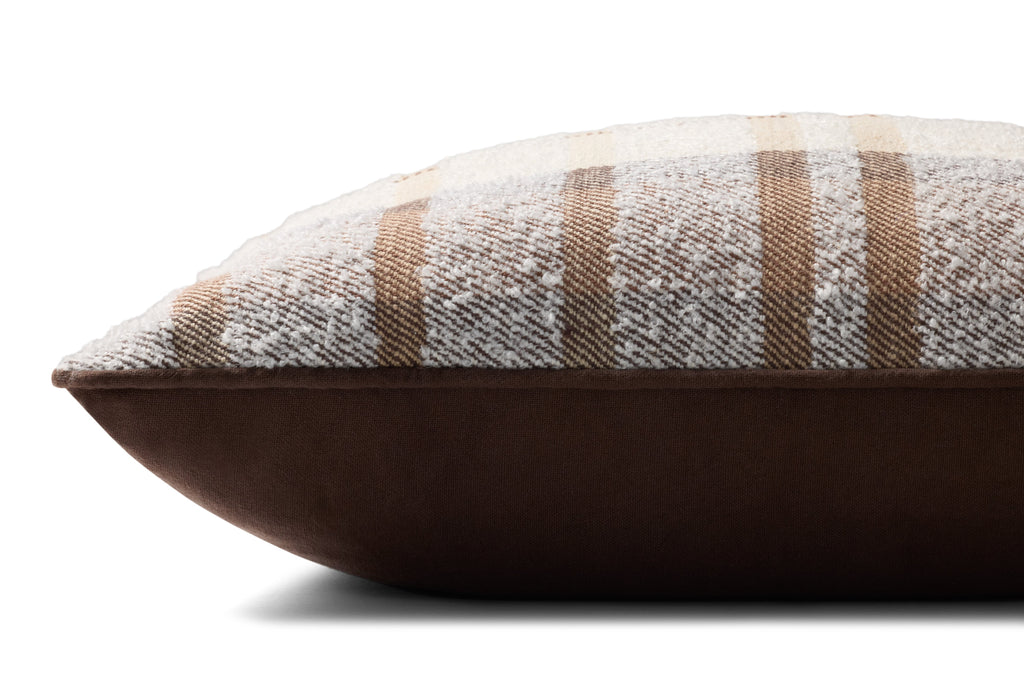 Loloi PLL0156 Brown / Multi 20" x 20" Pillow