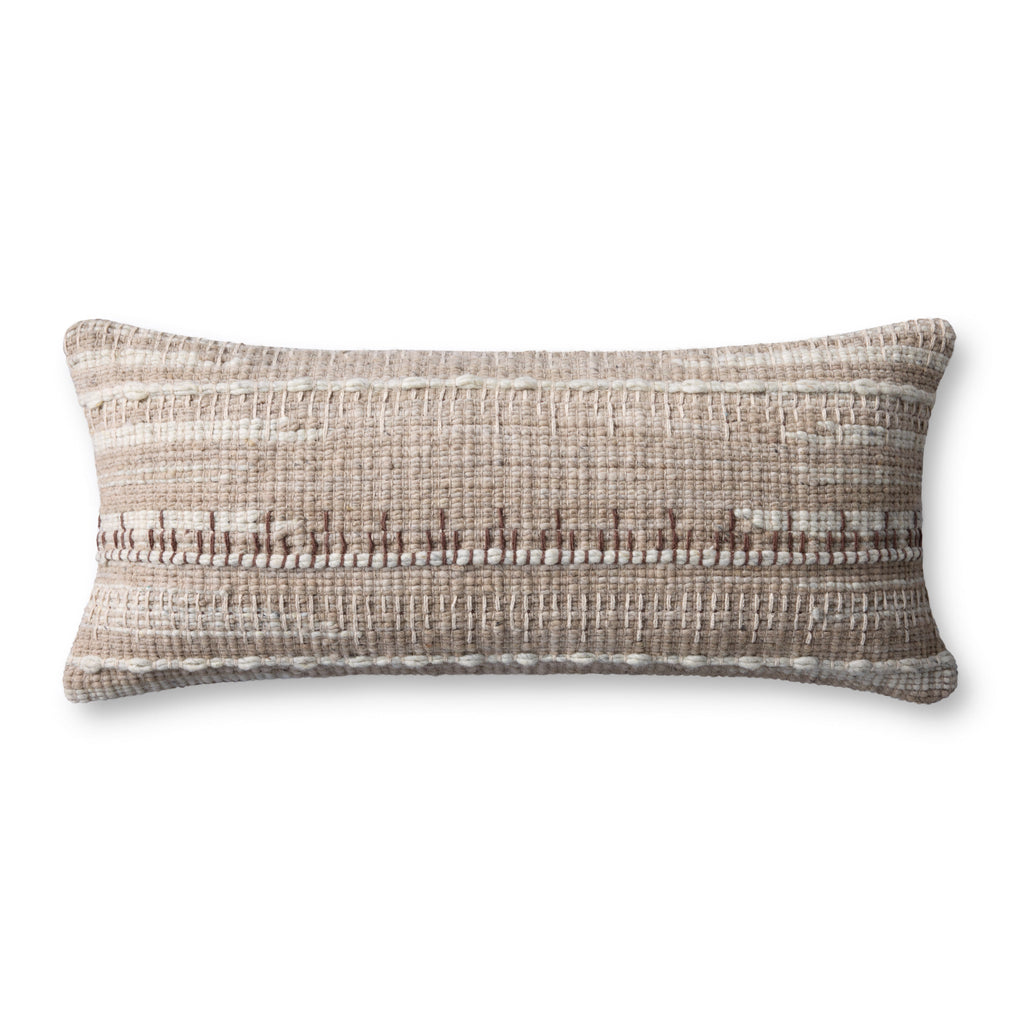 Loloi PLL0124 Ivory / Beige Pillow