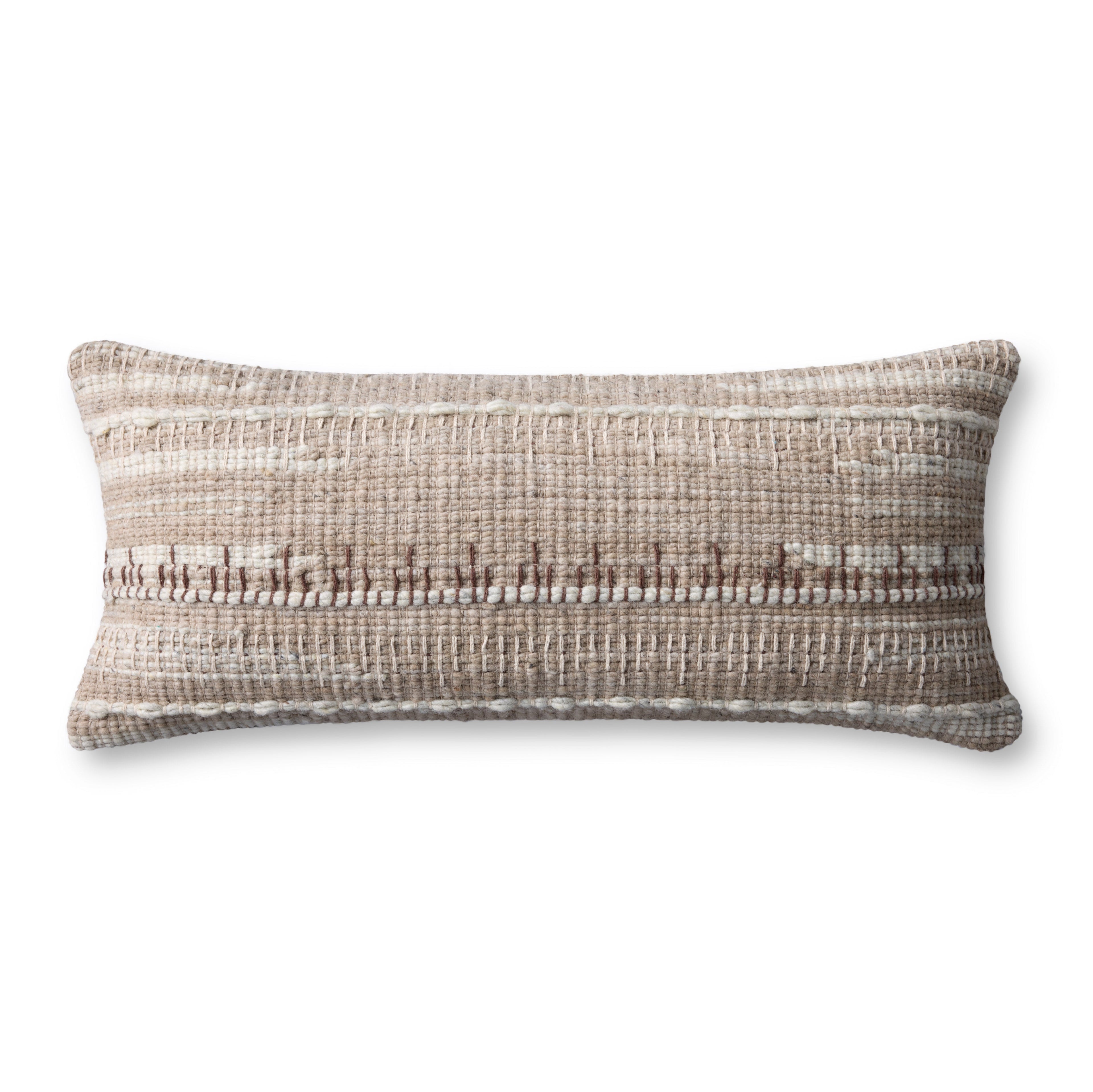 Loloi PLL0124 Ivory / Beige Pillow