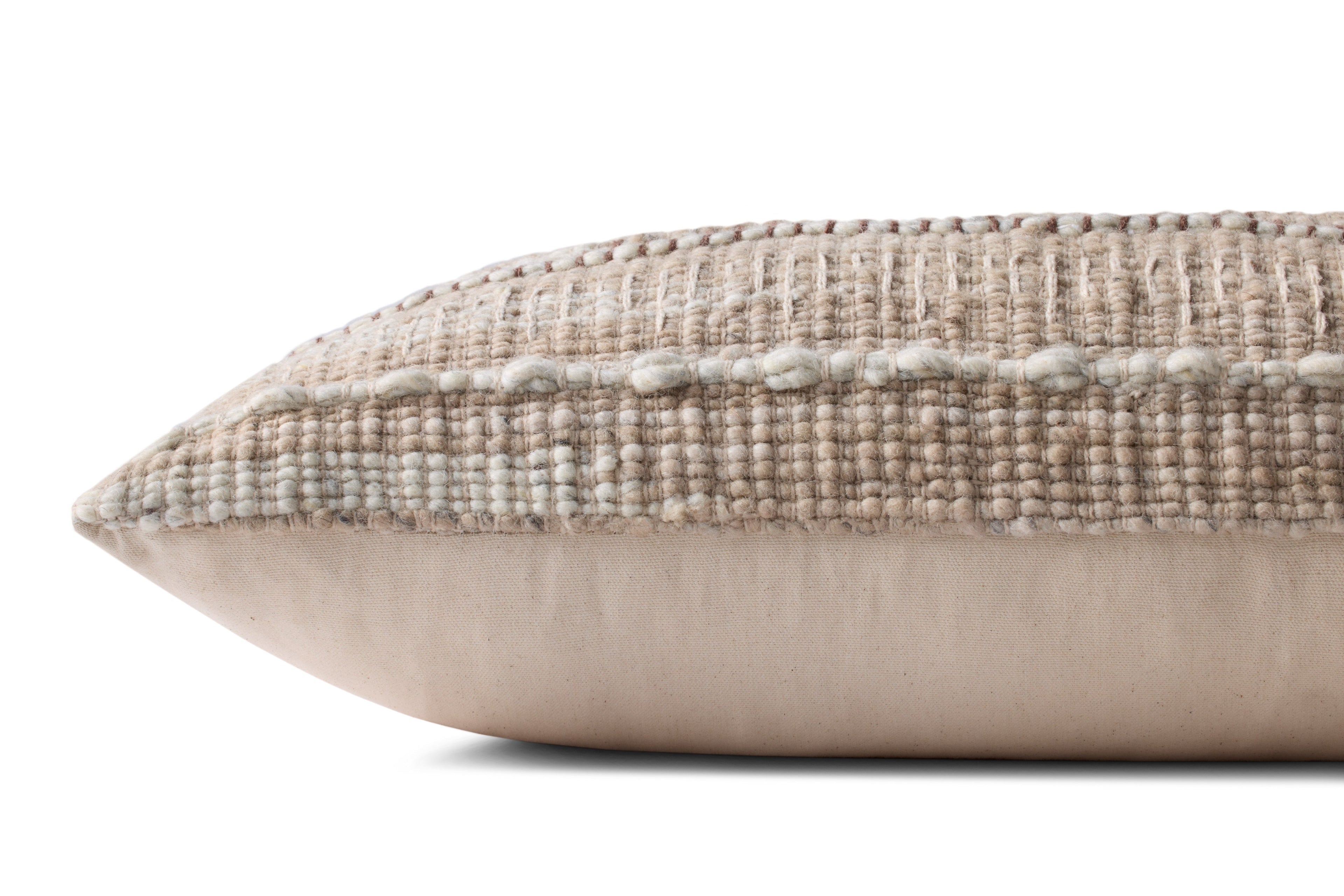 Loloi PLL0124 Ivory / Beige Pillow