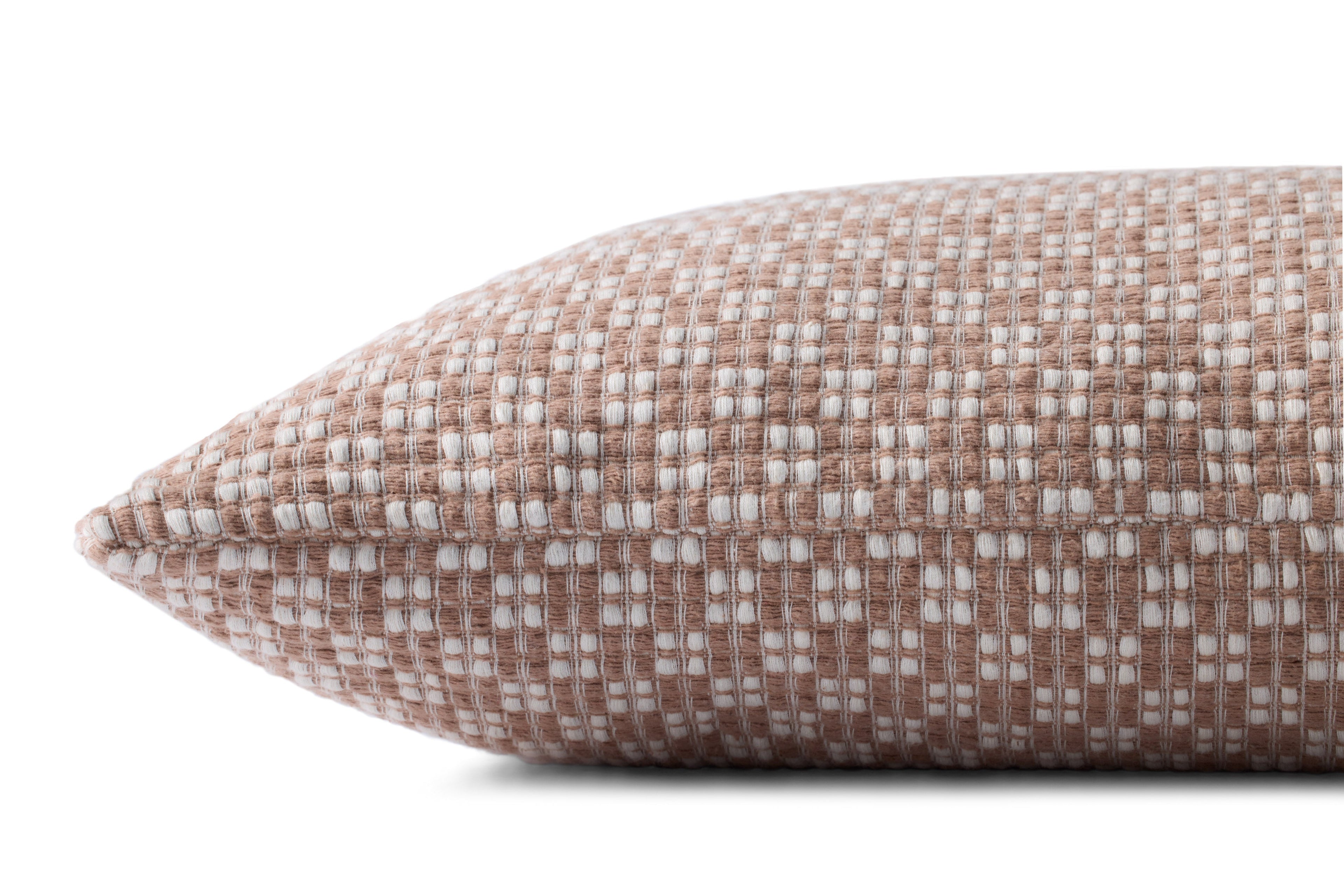 Loloi PLL0125 Ivory / Brown 18" x 18" Pillow