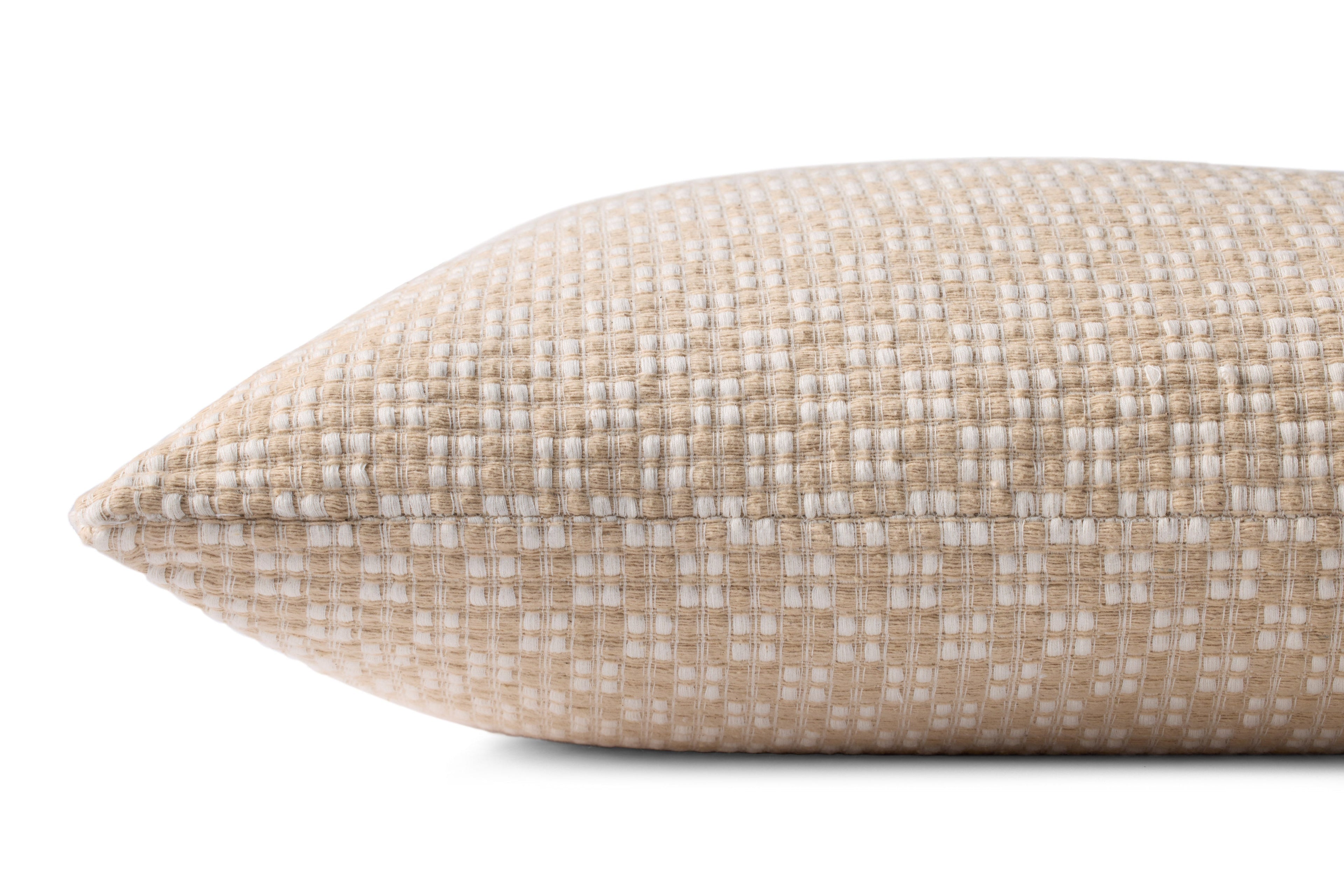 Loloi PLL0125 Ivory / Brown 18" x 18" Pillow