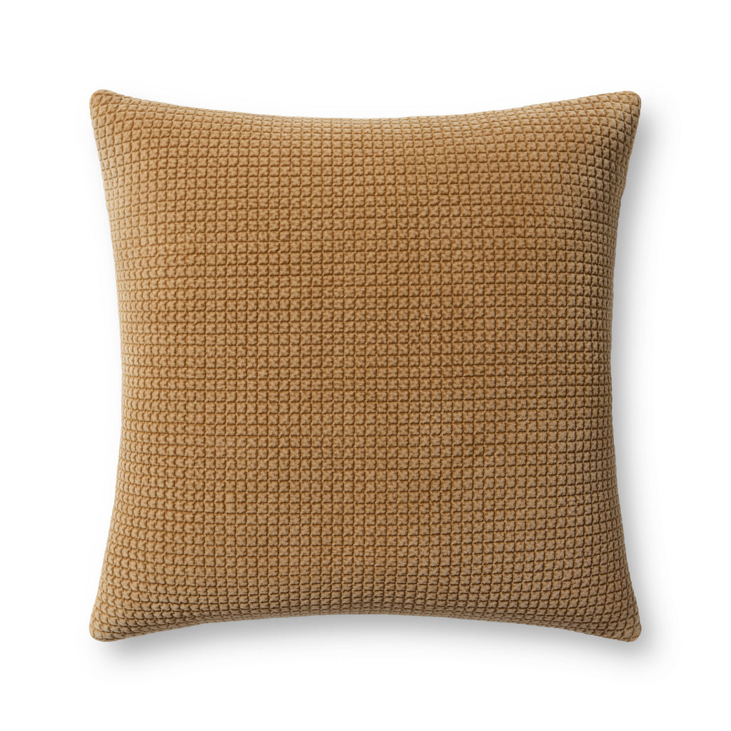 Loloi PLL0130 Quilted Velvet 22" x 22" Cotton Throw Pillow