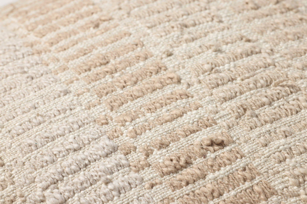 Loloi PLL0133 Woven Stripe Fringe Throw Pillow