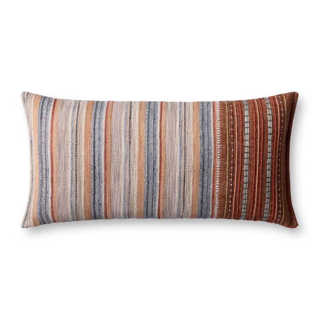 Loloi PLL0138 Rust / Multi 12" x 27" Pillow