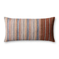 Loloi PLL0138 Rust / Multi 12" x 27" Pillow