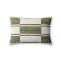 Loloi PLL0139 Ivory / Green 16" x 26" Pillow