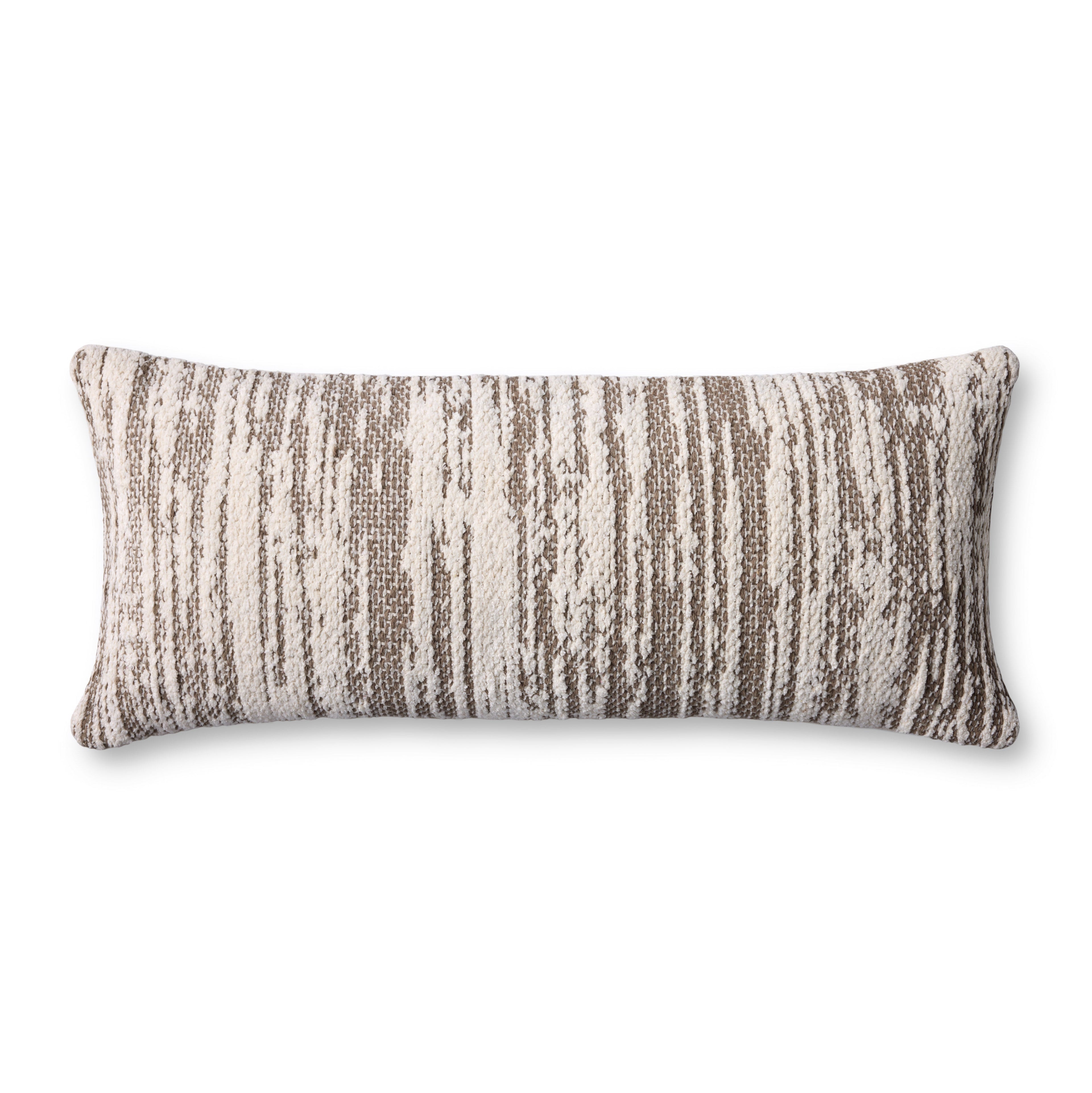 Loloi PLL0141 Dark Taupe / Ivory Pillow