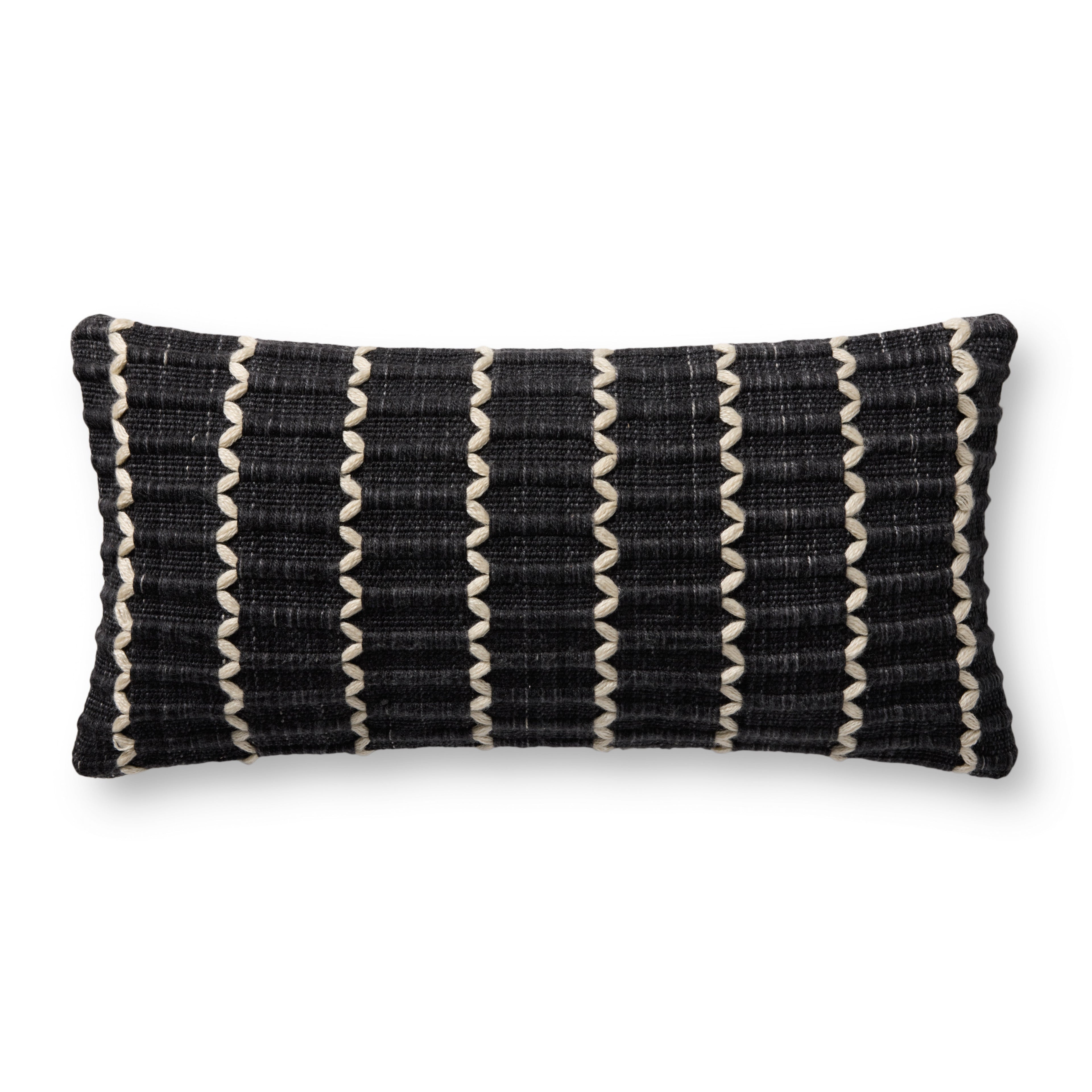 Loloi PLL0187 Black 12" x 27" Pillow