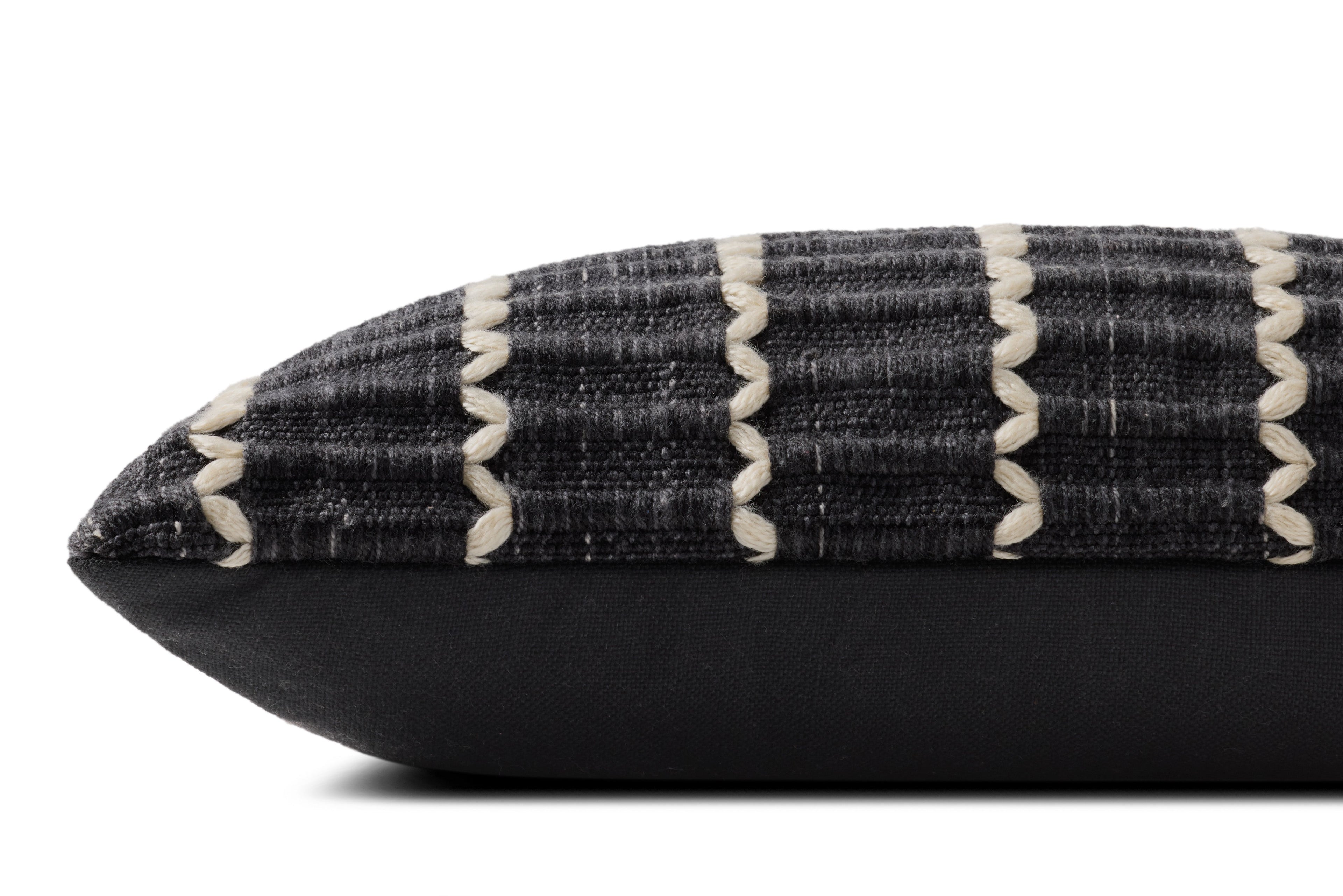 Loloi PLL0187 Black 12" x 27" Pillow