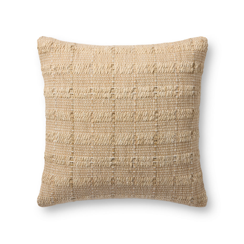 Loloi PLL0188 Tan 20" x 20" Pillow