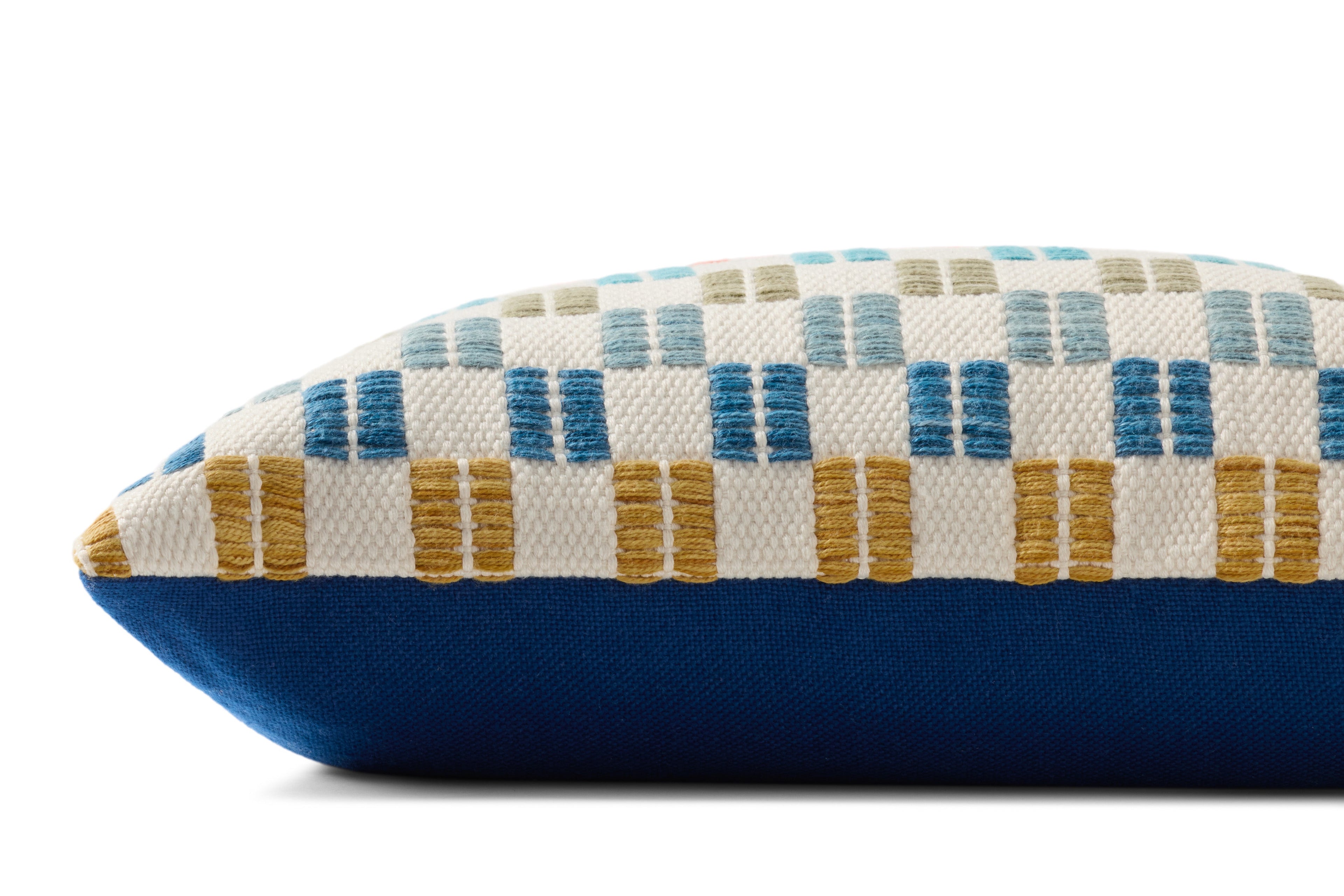 Loloi PLL0189 Multi Geometric Indoor/Outdoor Lumbar Throw Pillow