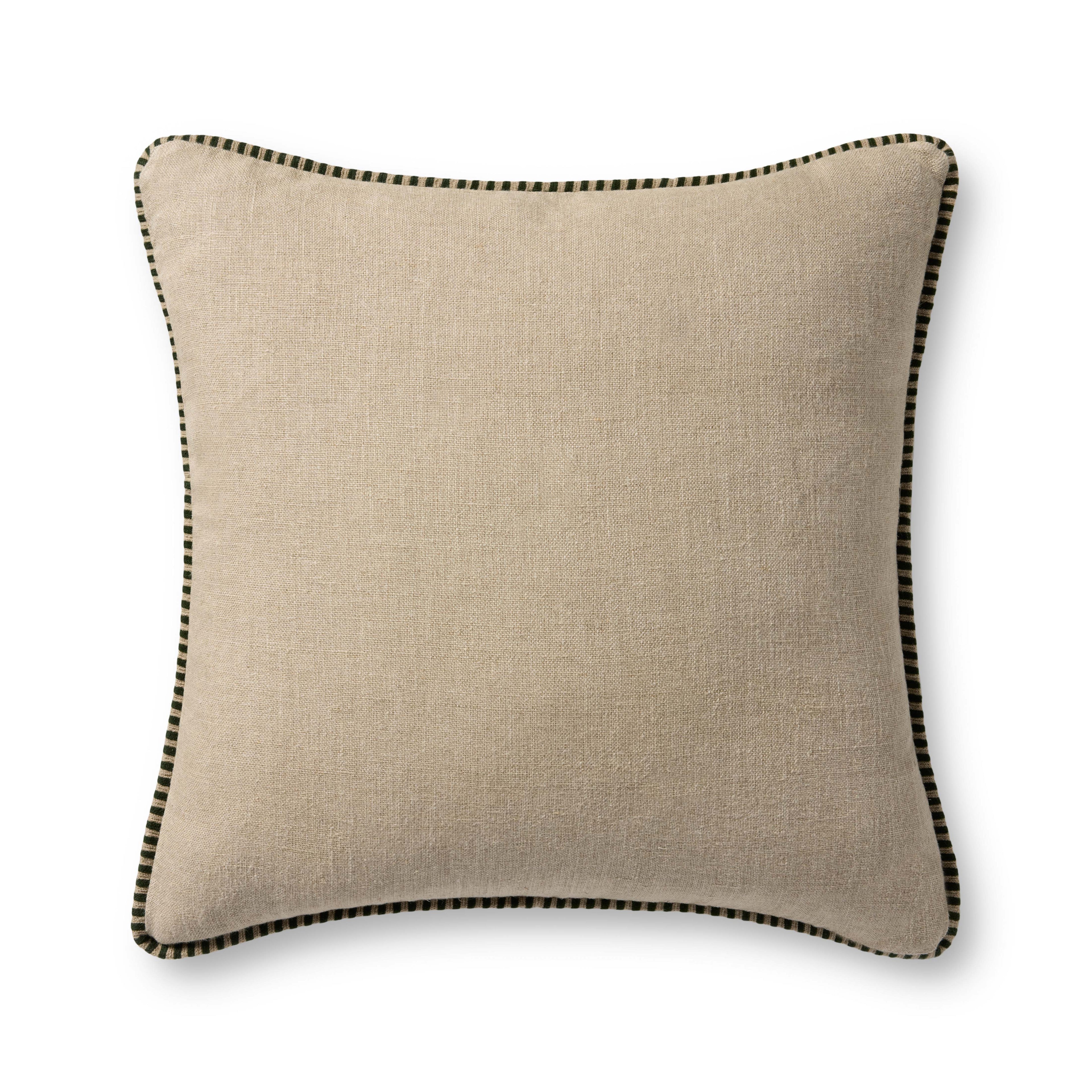 Loloi PLL0160 Green and Mustard 22" x 22" Pillow