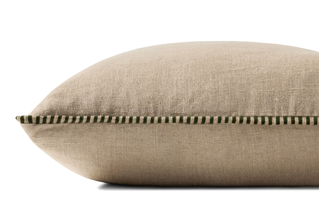 Loloi PLL0160 Green and Mustard 22" x 22" Pillow