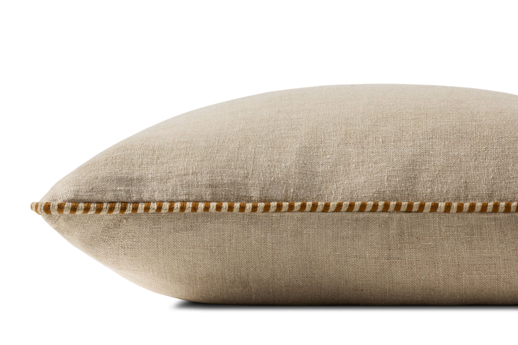 Loloi PLL0160 Green and Mustard 22" x 22" Pillow