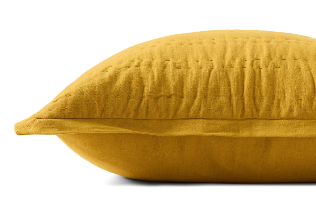Loloi PLL0195 Throw Pillow with Stitched Stripe Flange Edge