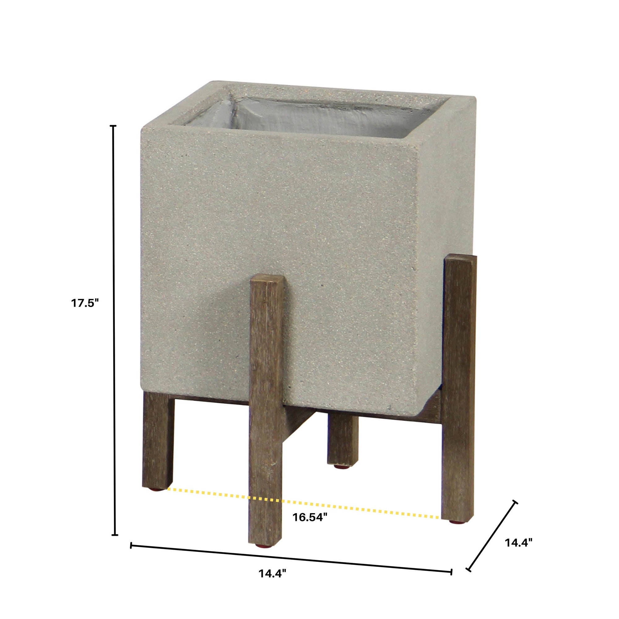 LH Home Patio Square Standing Pot