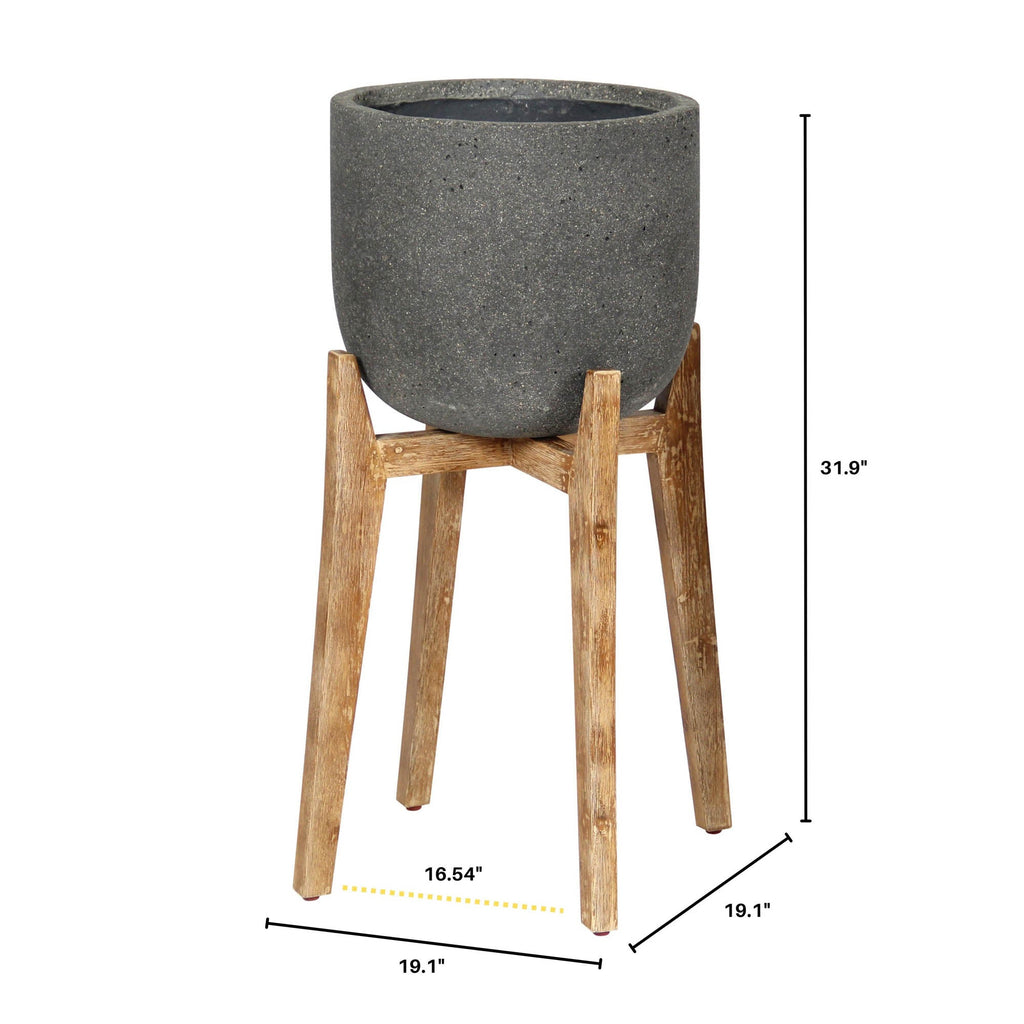LH Home Patio Large Round Standing Pot