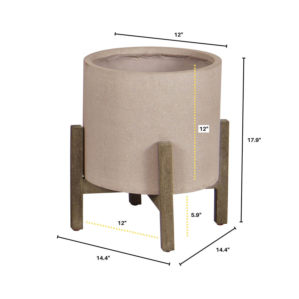 LH Home Patio Round Standing Pot Small