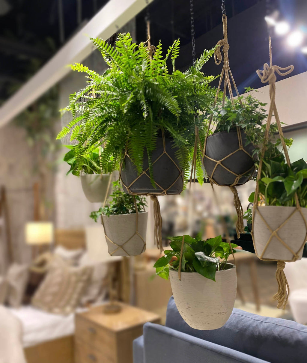 LH Home Craft Medium Hanging Pot With Netting