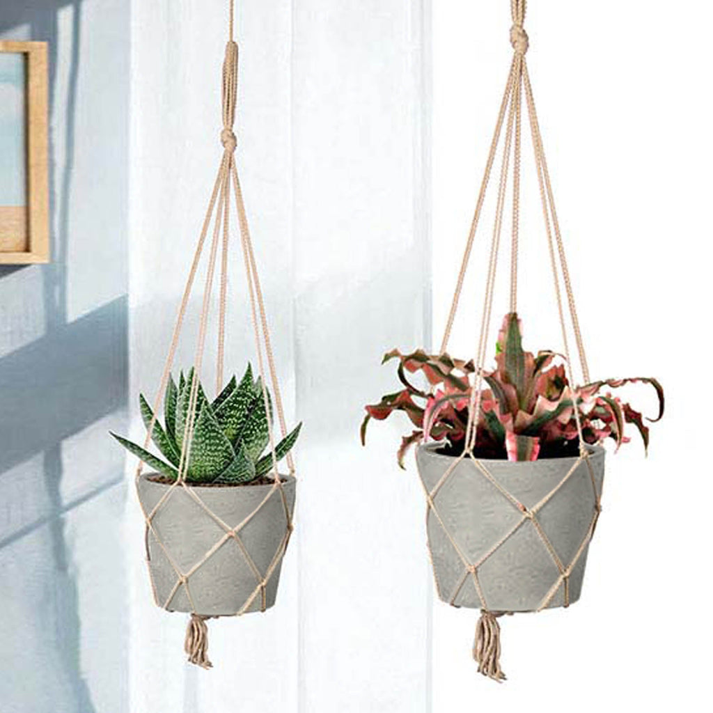 LH Home Craft Small Hanging Pot With Netting