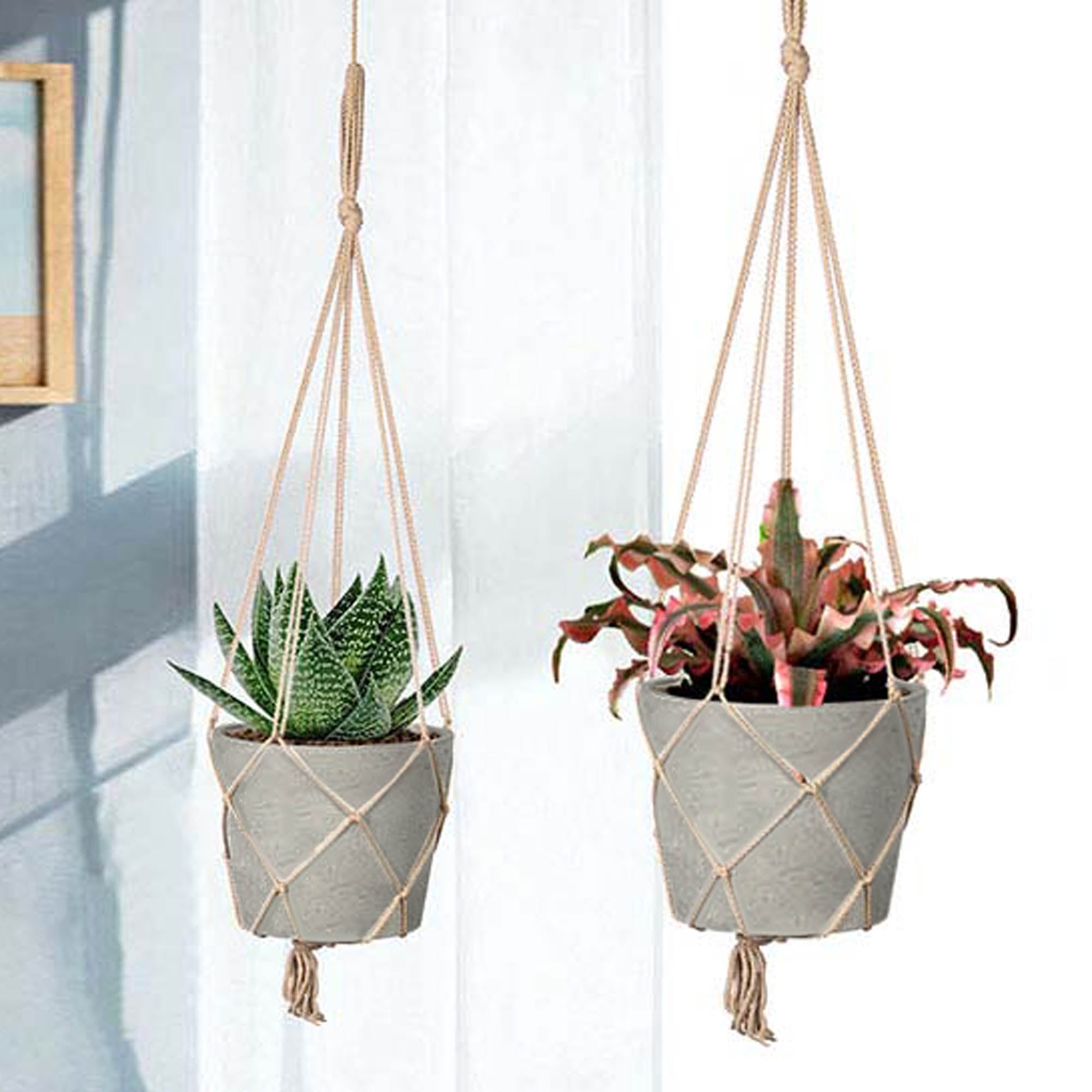 LH Home Craft Small Hanging Pot With Netting