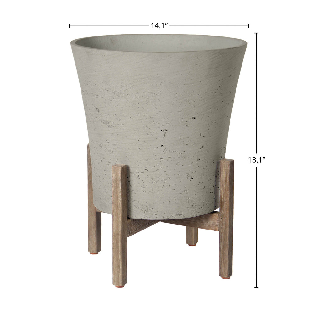 LH Home Patio Tapered Medium Standing Pot