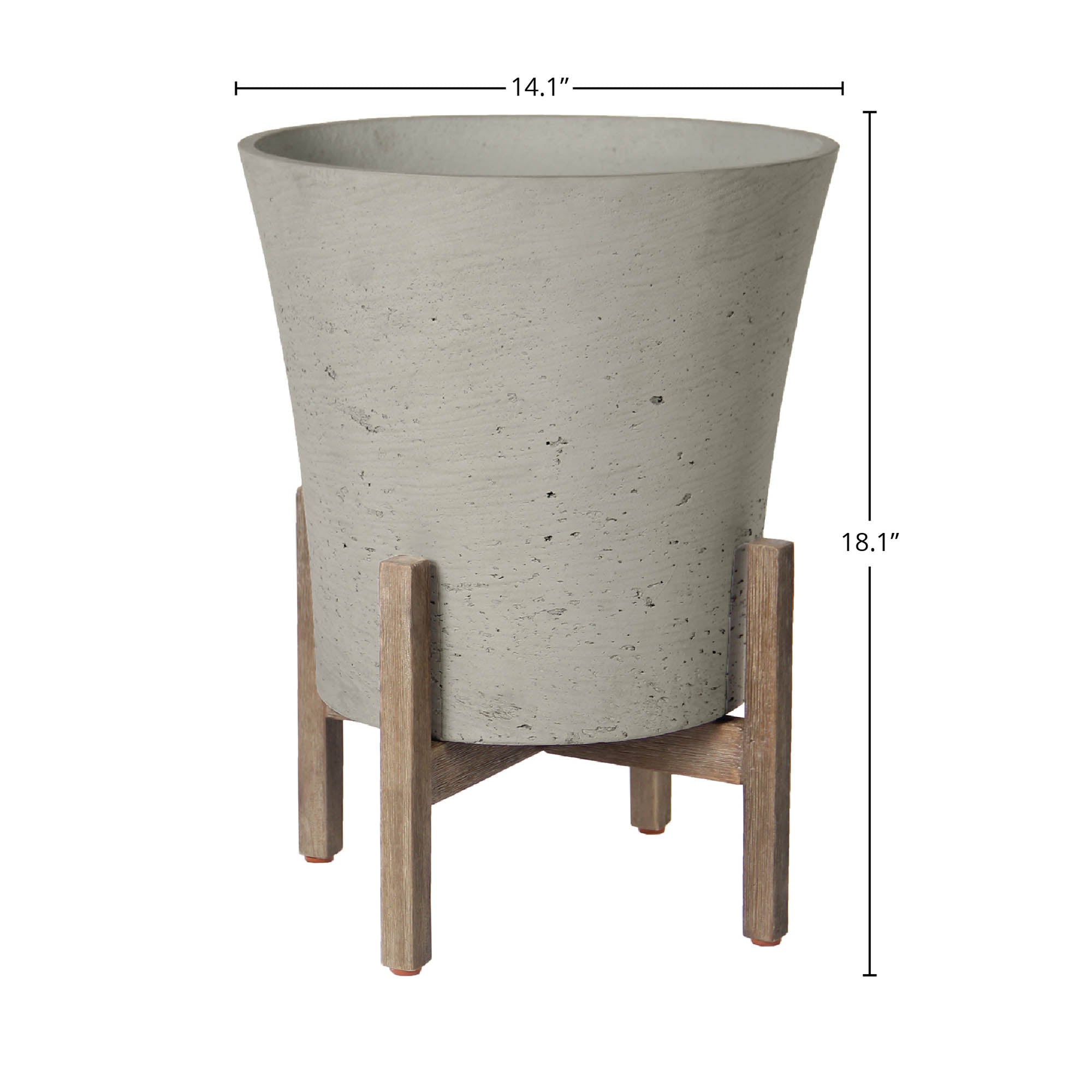 LH Home Patio Tapered Medium Standing Pot