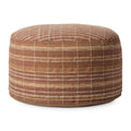 Chris Loves Julia x Loloi Wallace Clay Pouf Ottoman