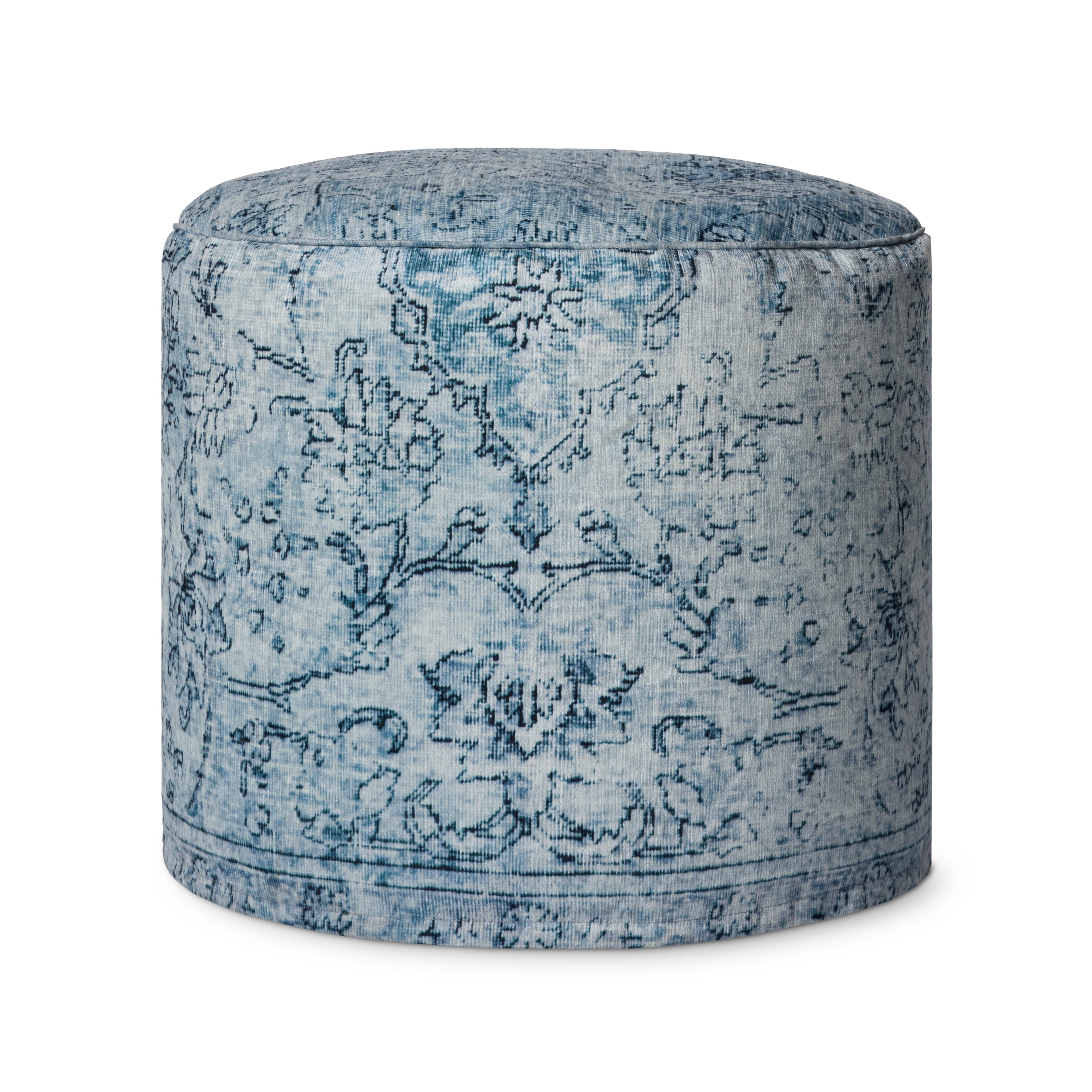 Loloi LPF559 Slate 18 x 18 x 20 Pouf