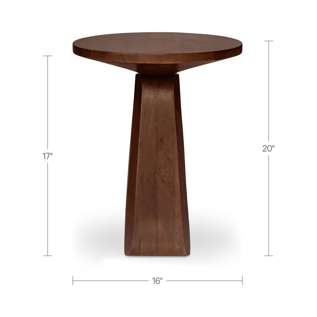 Moe's Home Harley Side Table Dark Brown
