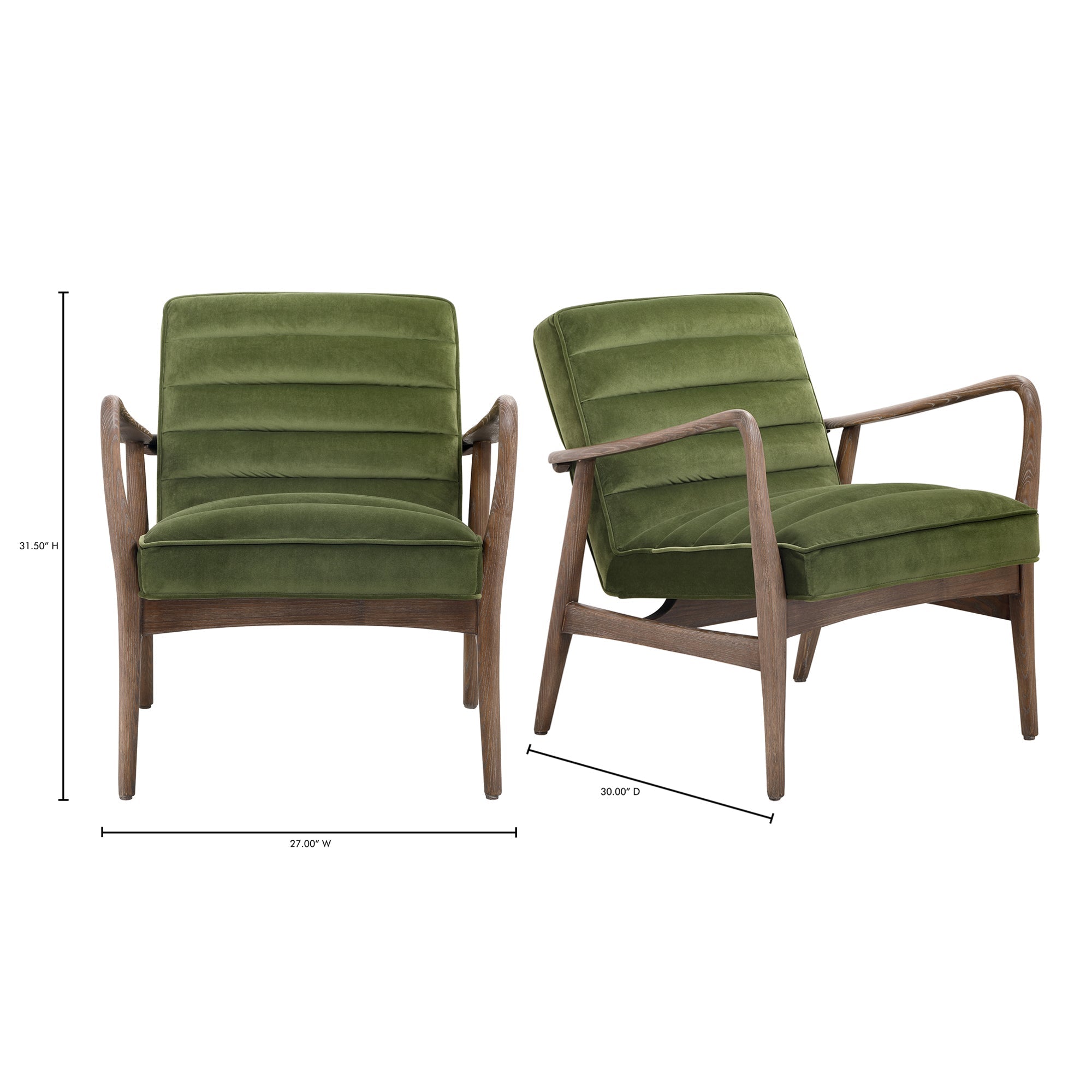 Moe's Home Anderson Armchair Dark Ivy