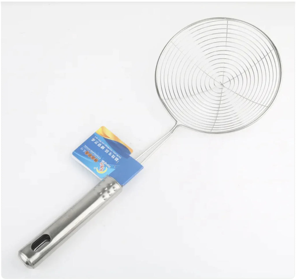 Stainless Steel Wire Slotted Spoon – Durable Kitchen Utensil for Frying, Draining & Cooking