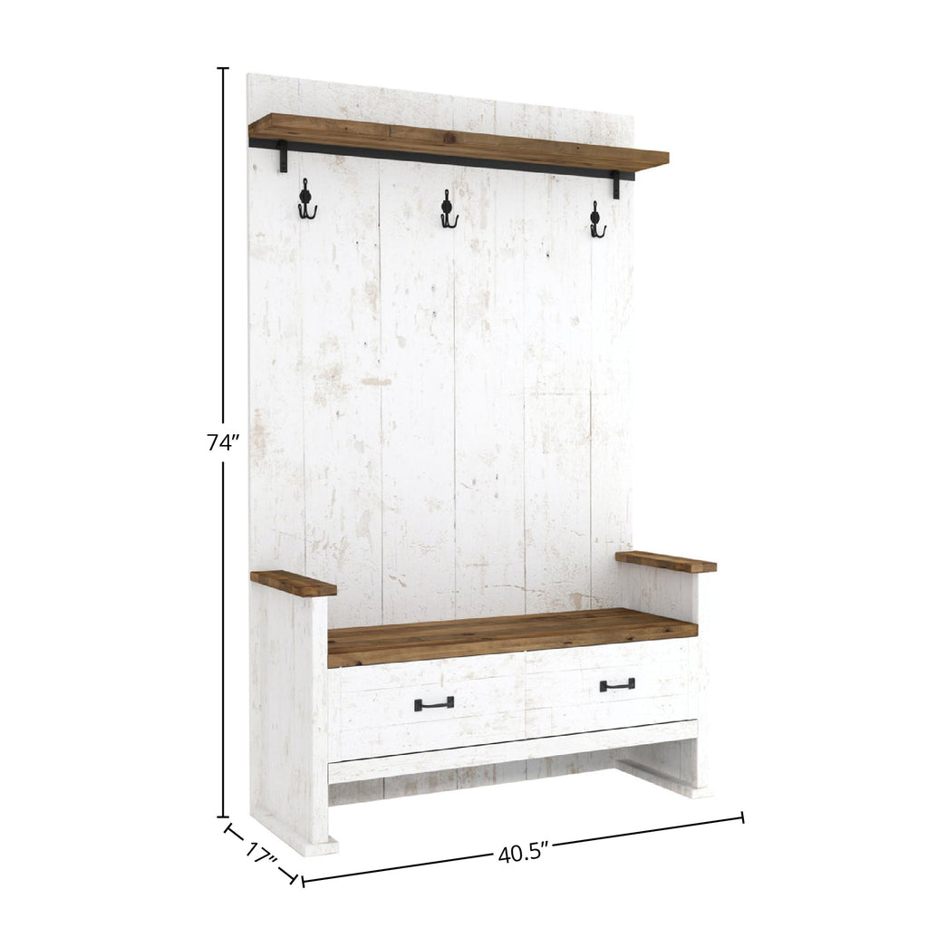 LH Home Provence Hall Bench 2 Drawer