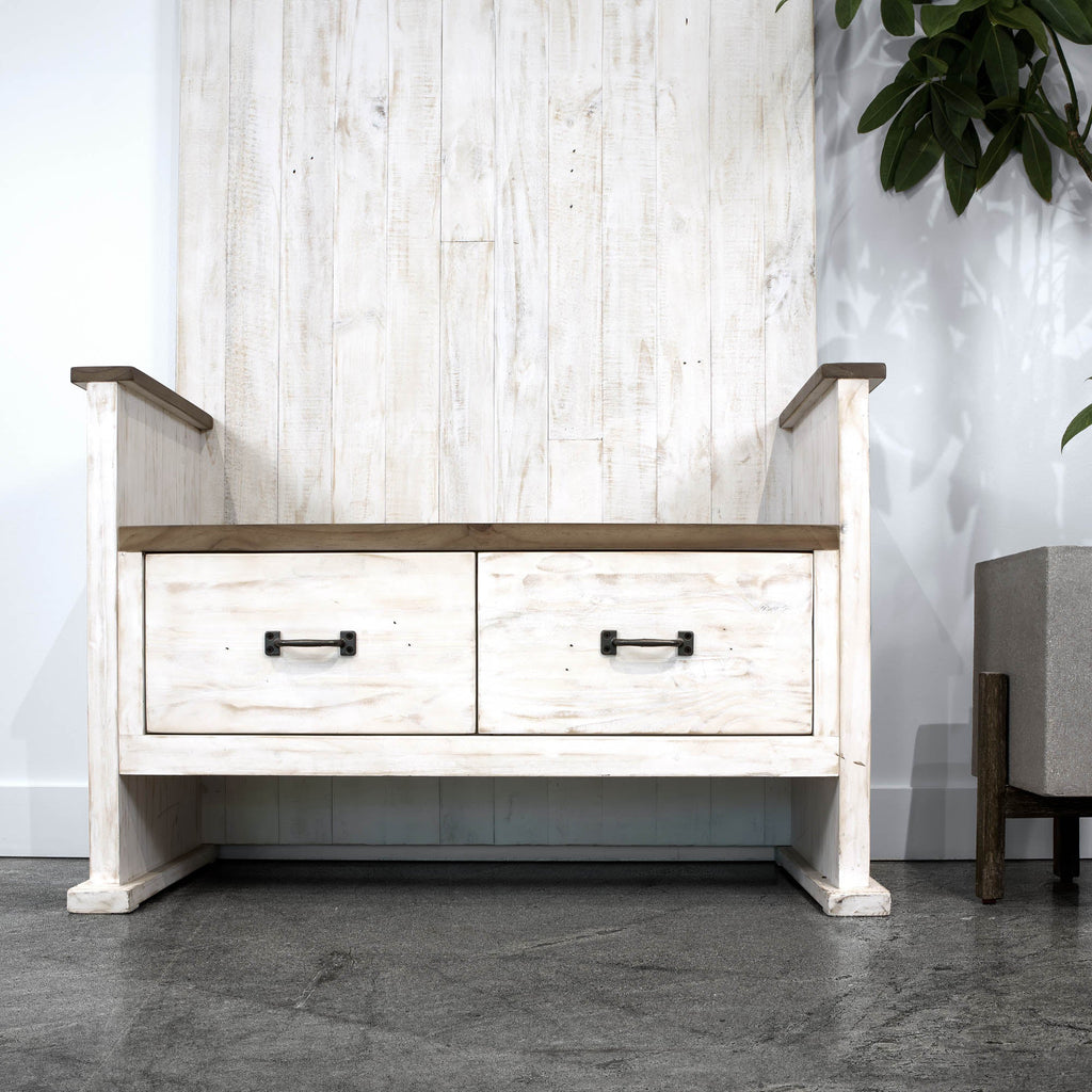 LH Home Provence Hall Bench 2 Drawer