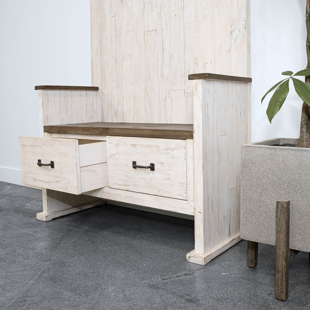 LH Home Provence Hall Bench 2 Drawer