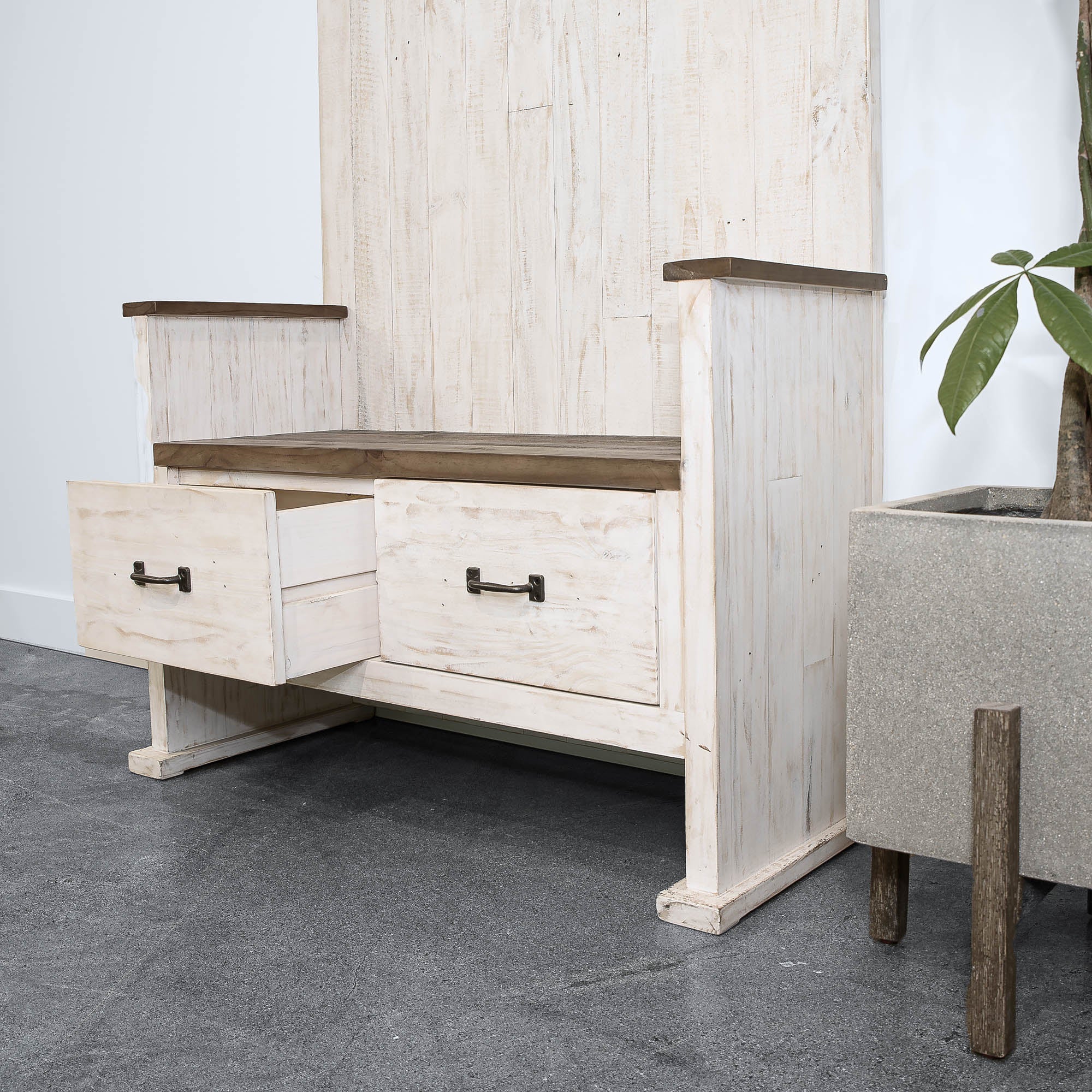 LH Home Provence Hall Bench 2 Drawer