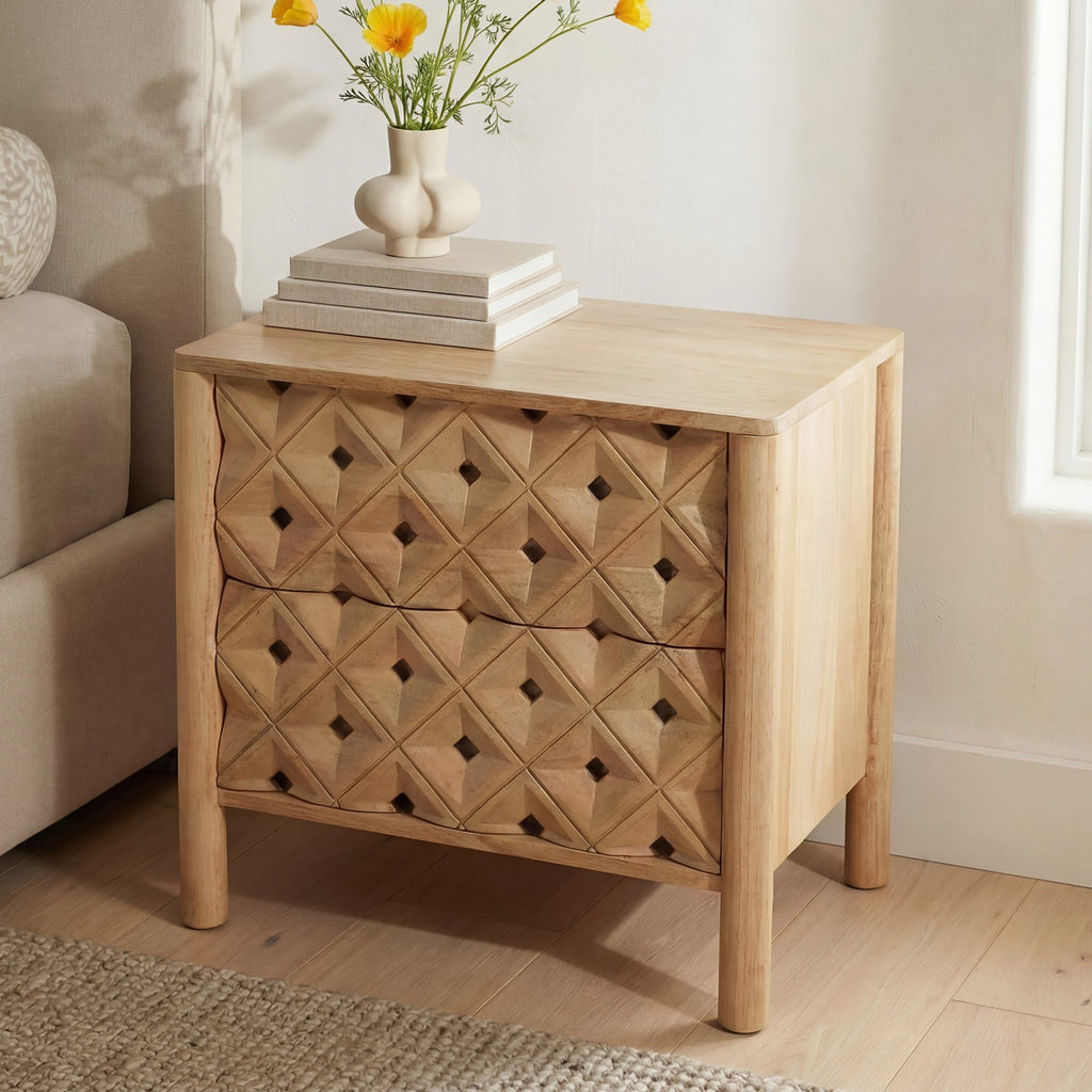 Moe's Home Fulton Nightstand Natural